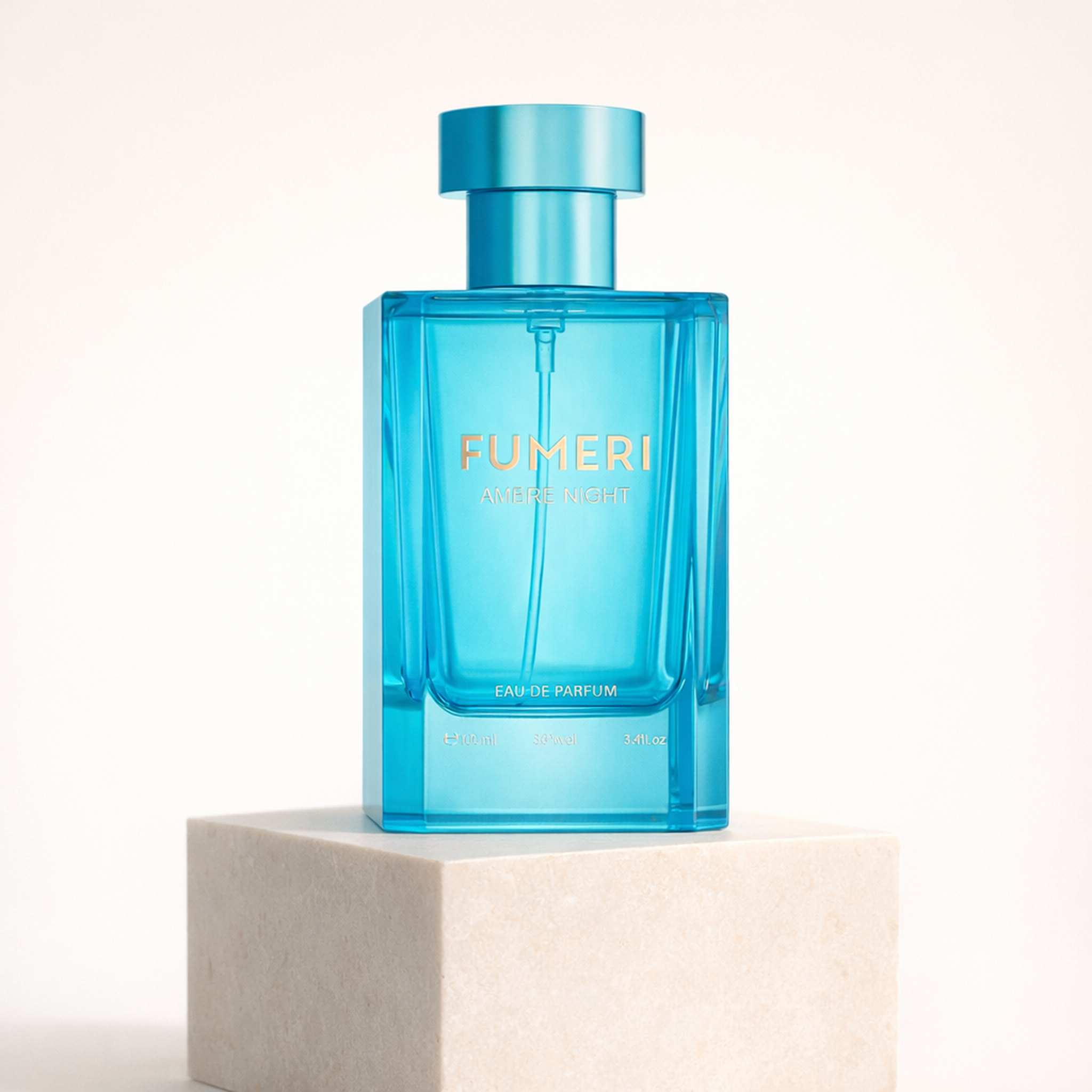Fumeri Ambre Night EDP upright pedestal gallery showcase