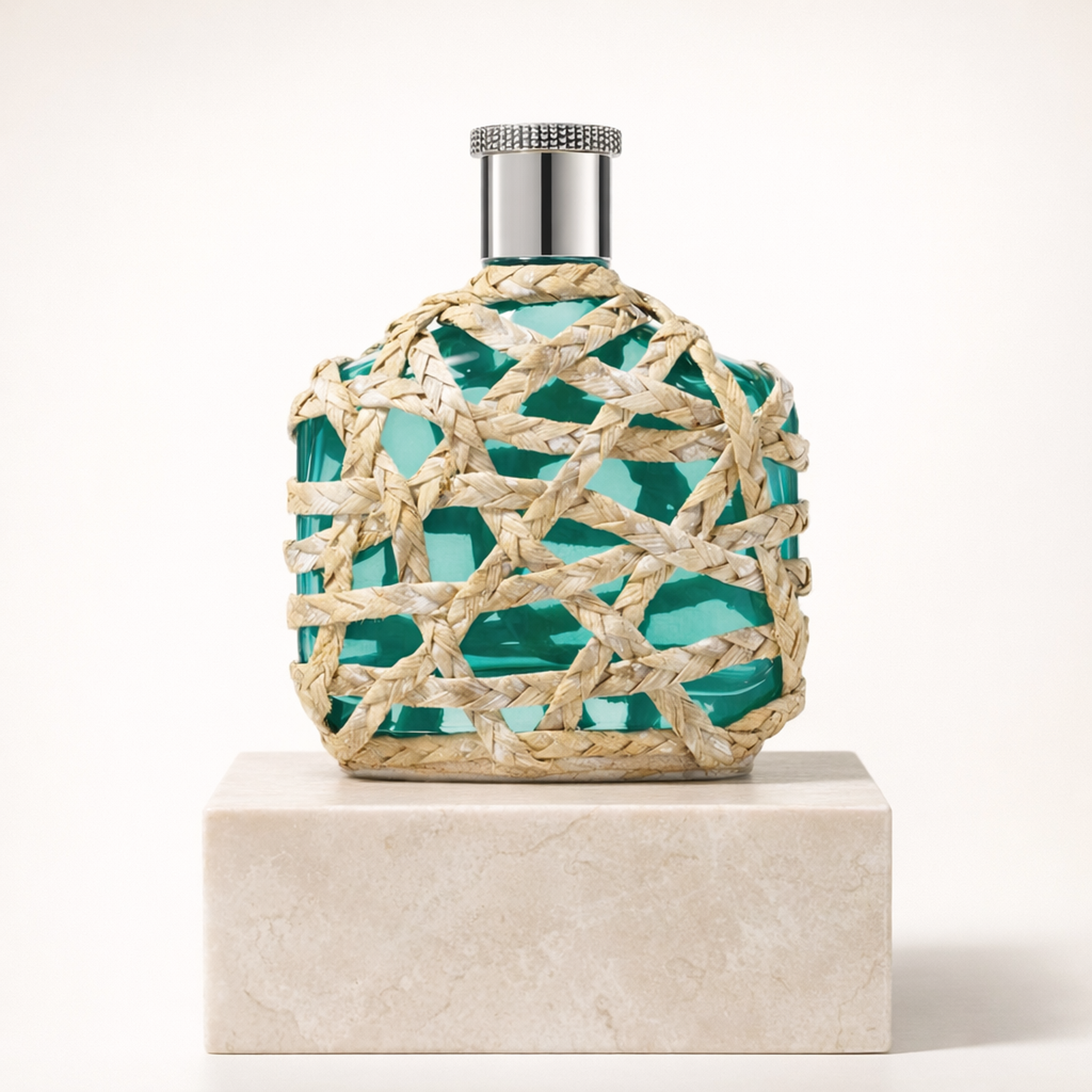 John Varvatos Xx Artisan Teal EDT For Men upright pedestal gallery showcase