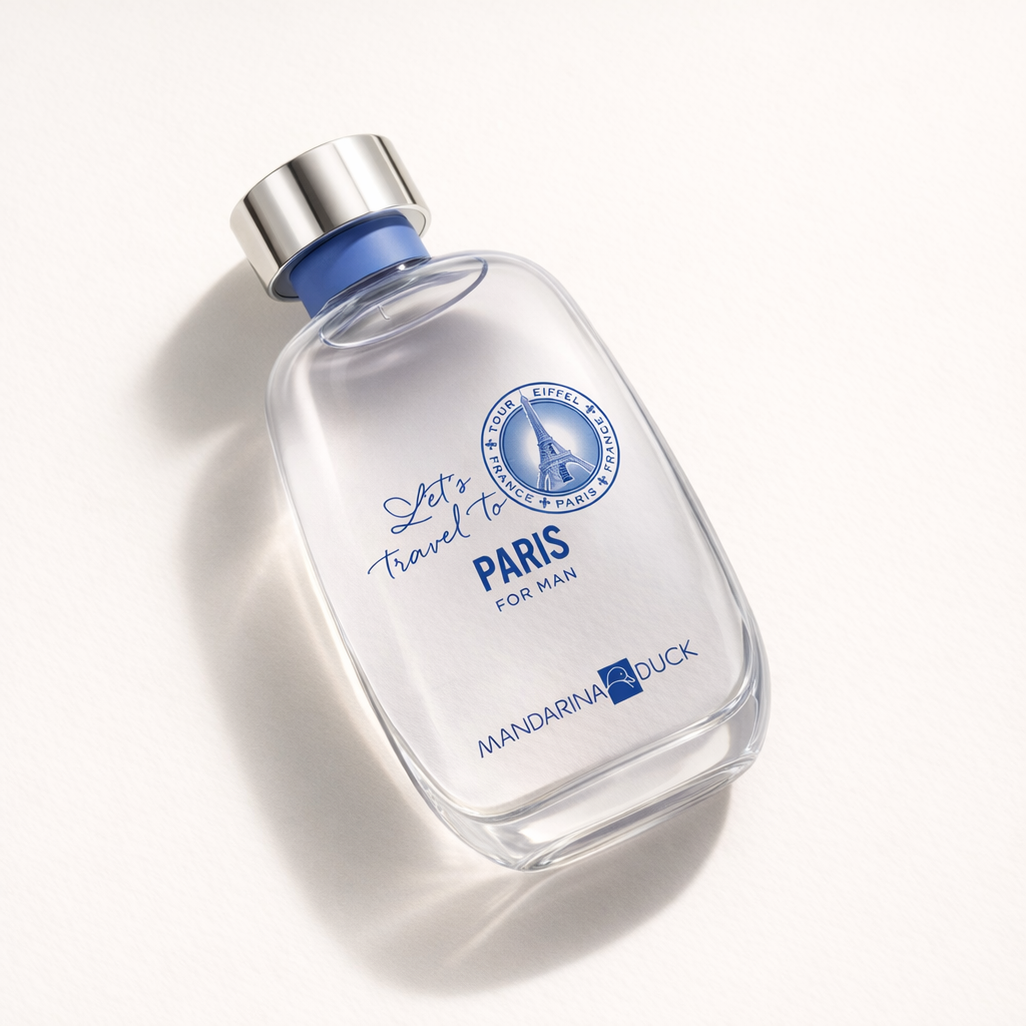 Mandarina Duck Let'S Travel To Paris For Man EDT For Men angled still-life gallery showcase