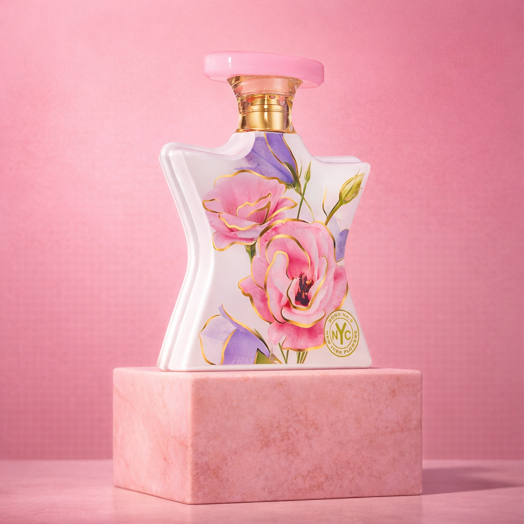 Bond No.9 New York Flowers Limited Edition Swarovski EDP upright pedestal gallery showcase
