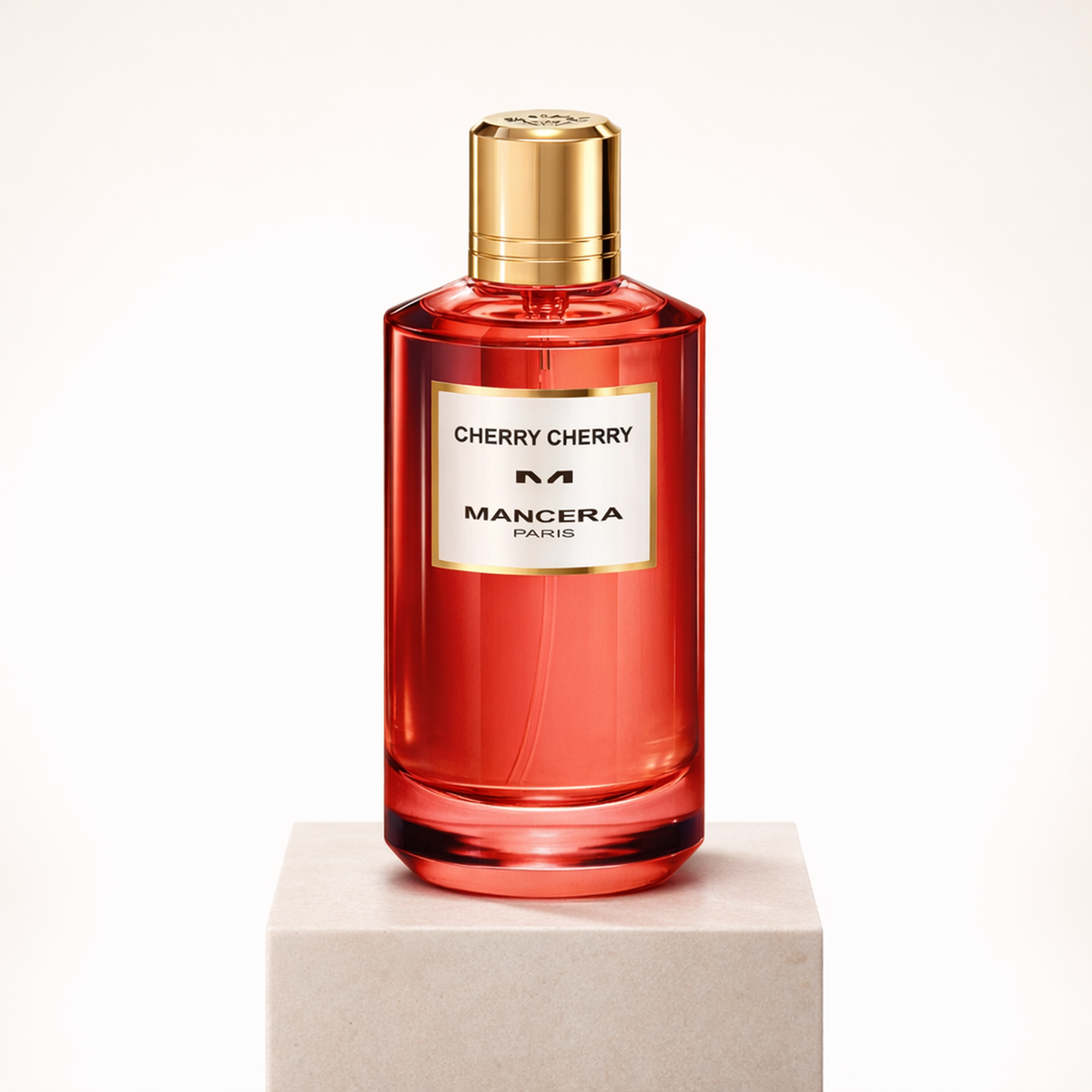 Mancera Cherry Cherry EDP upright pedestal gallery showcase