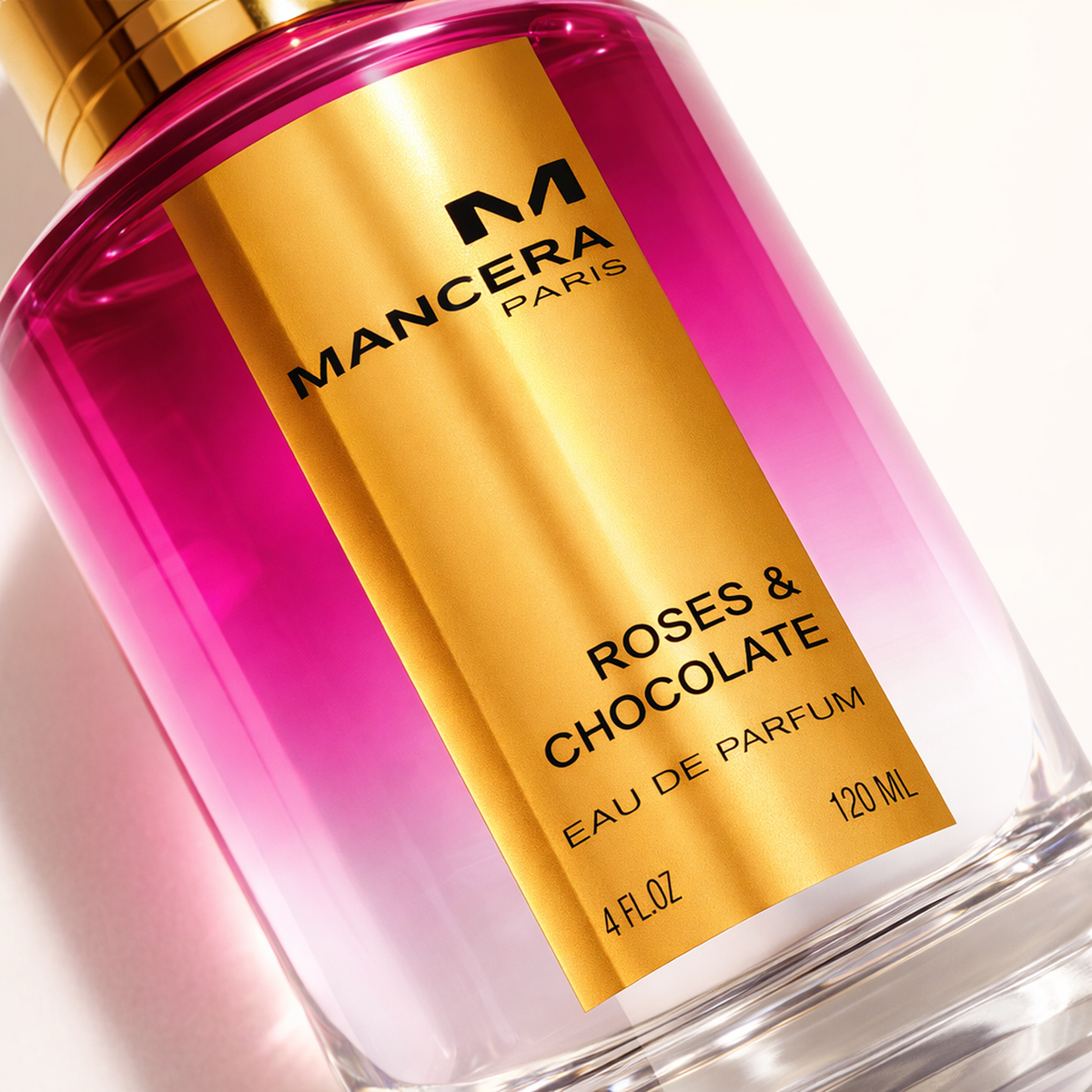 Mancera Roses & Chocolate EDP macro label detail