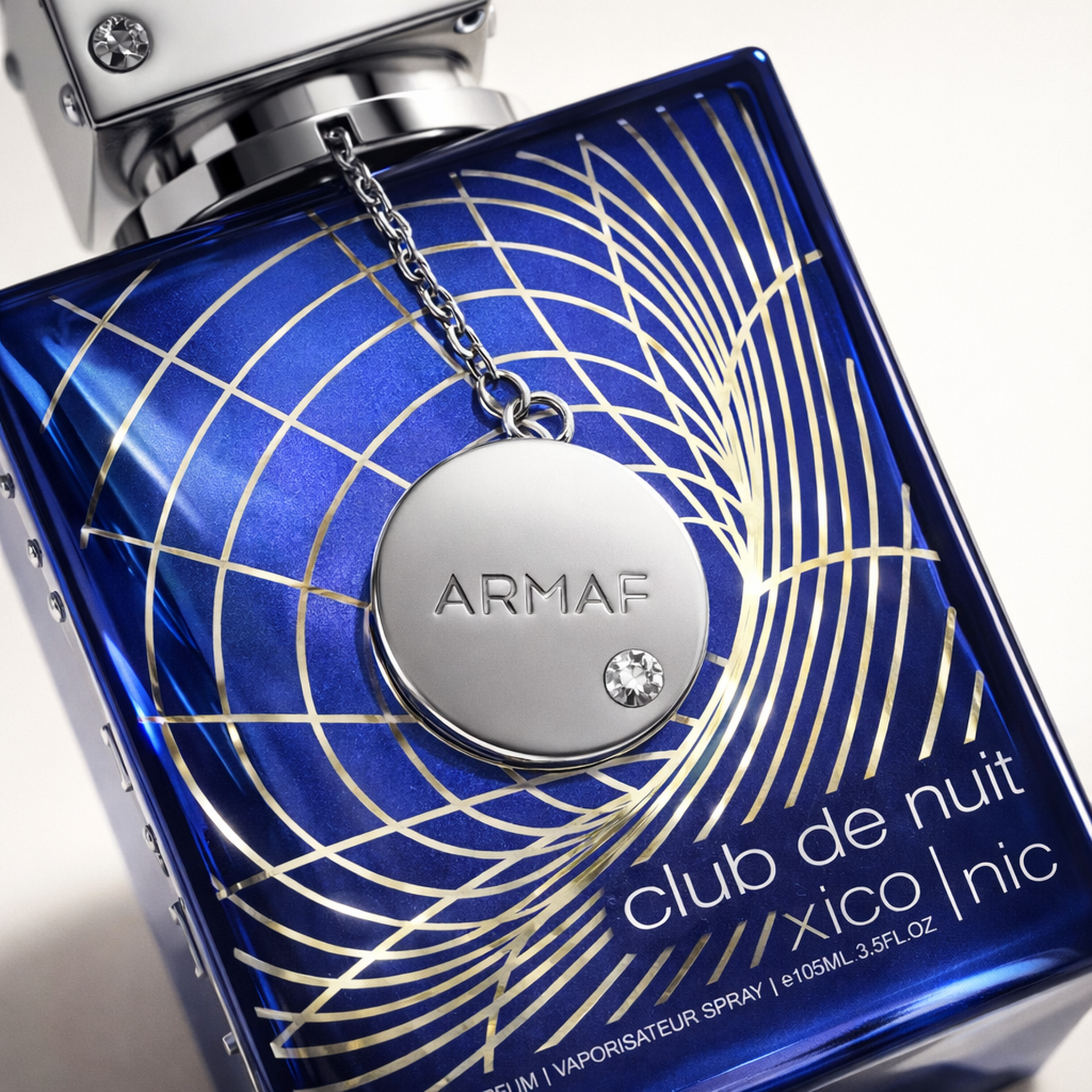 Armaf Club de Nuit Blue Iconic EDP for Men macro label detail gallery showcase