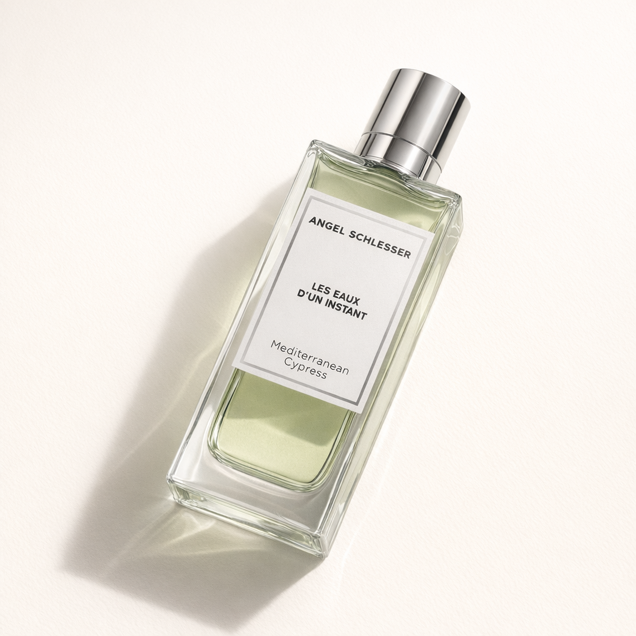 Angel Schlesser les Eaux D'un Instant Mediterranean Cypress EDT for Women angled still-life gallery showcase