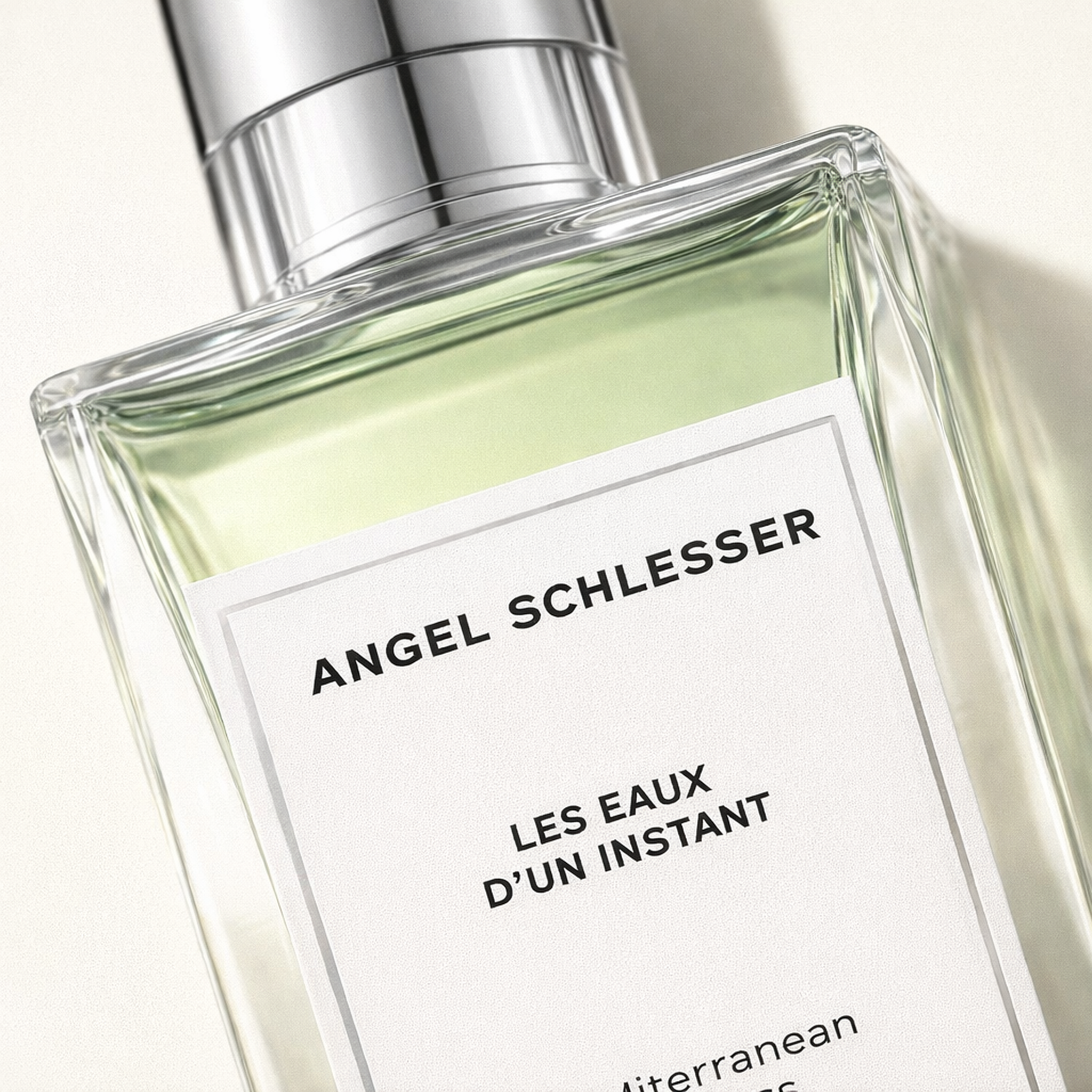 Angel Schlesser les Eaux D'un Instant Mediterranean Cypress EDT for Women macro label detail gallery showcase