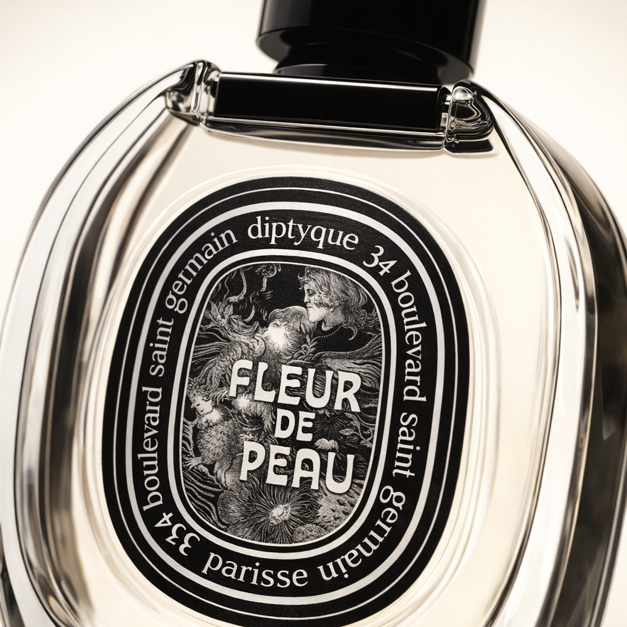 Diptyque Fleur de Peau EDP macro label detail gallery showcase