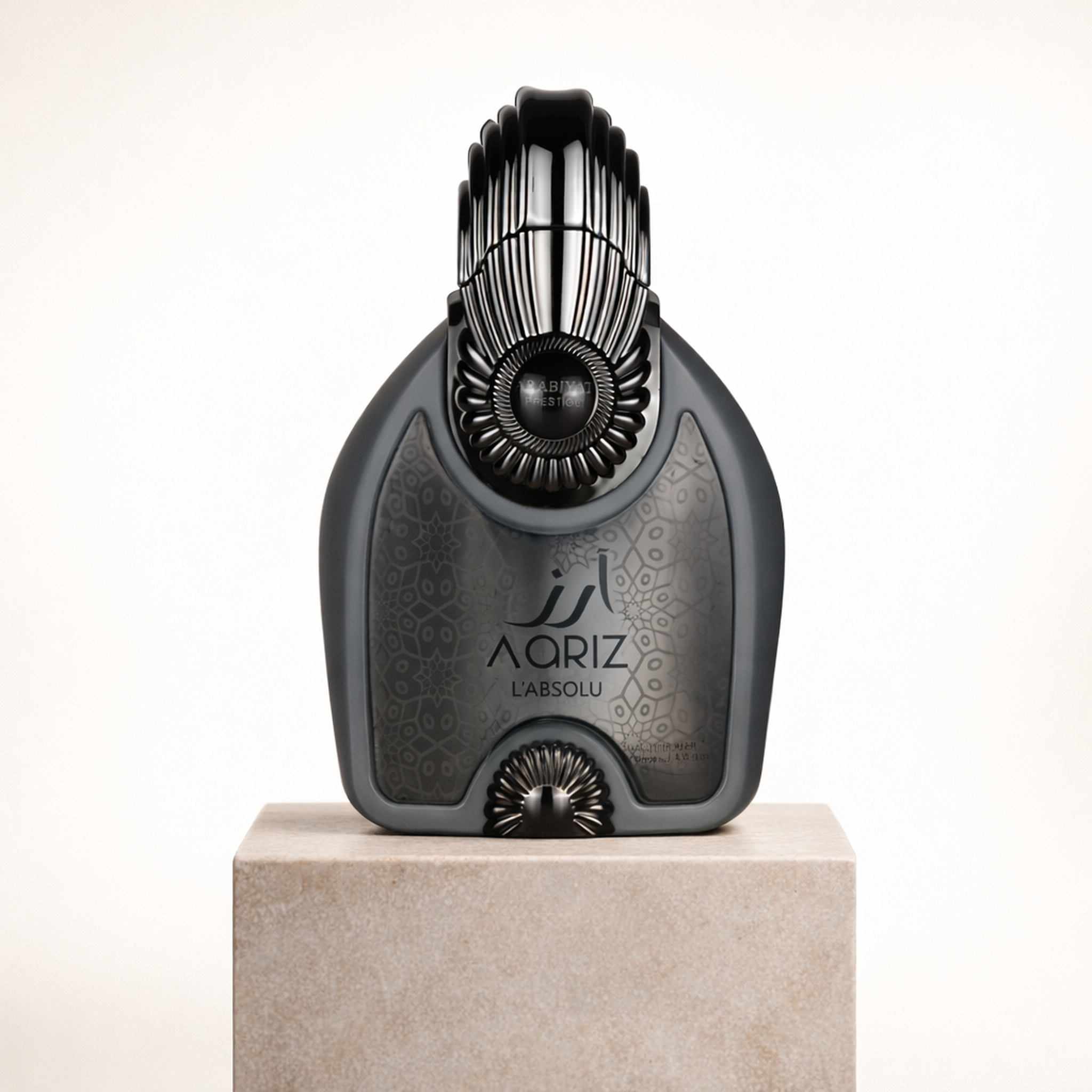 Arabiyat Prestige Aariz L'absolu EDP upright pedestal gallery showcase