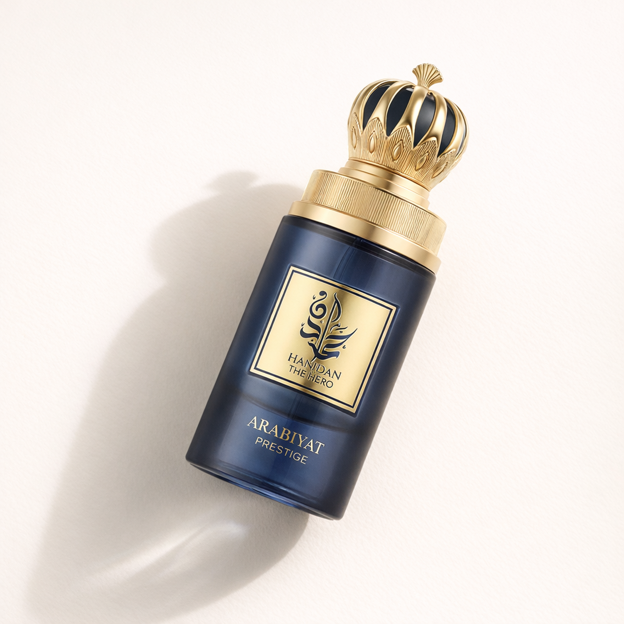 Arabiyat Prestige Hamdan the Hero EDP for Men angled still-life gallery showcase