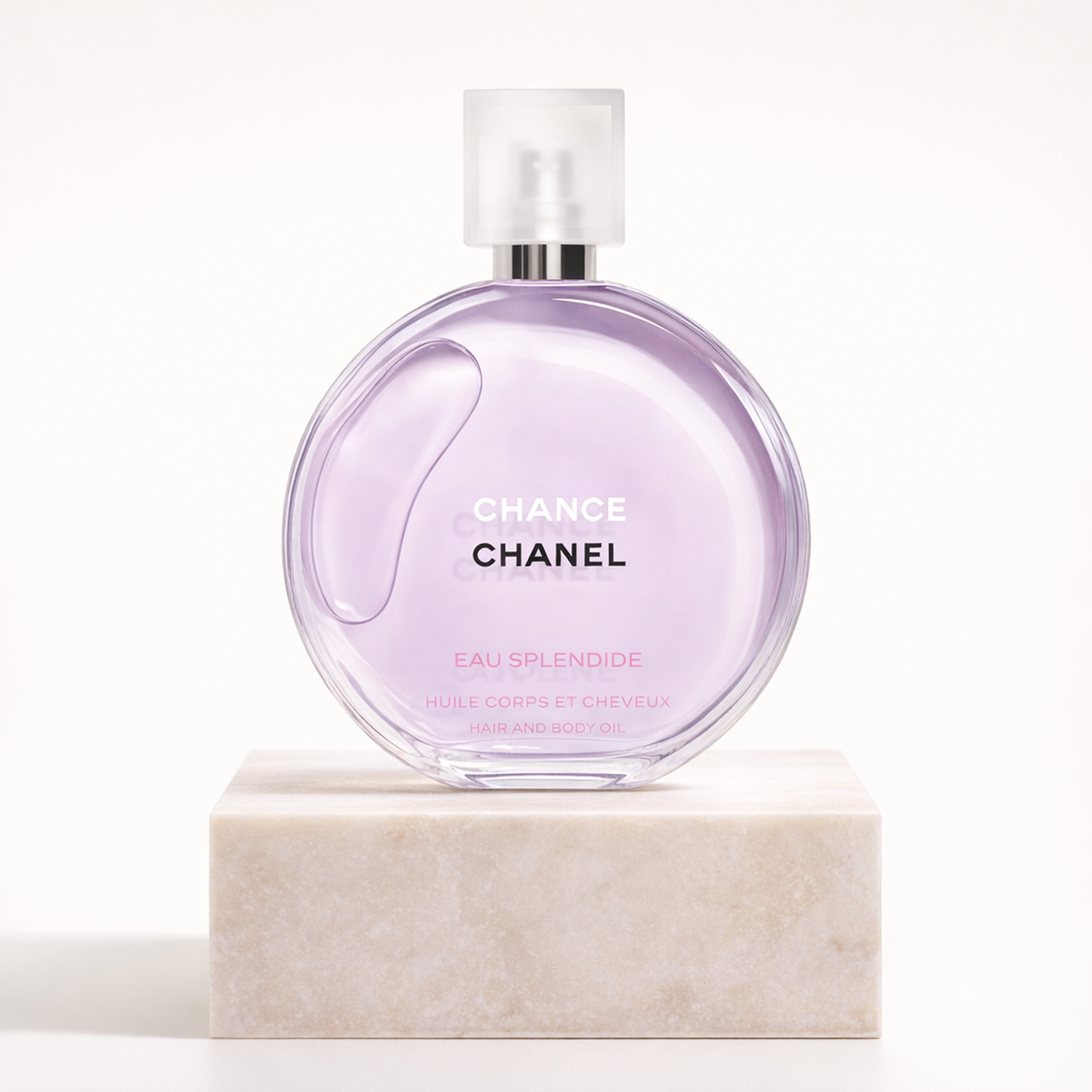 Chanel Chance Eau Splendide EDP For Women upright pedestal gallery showcase