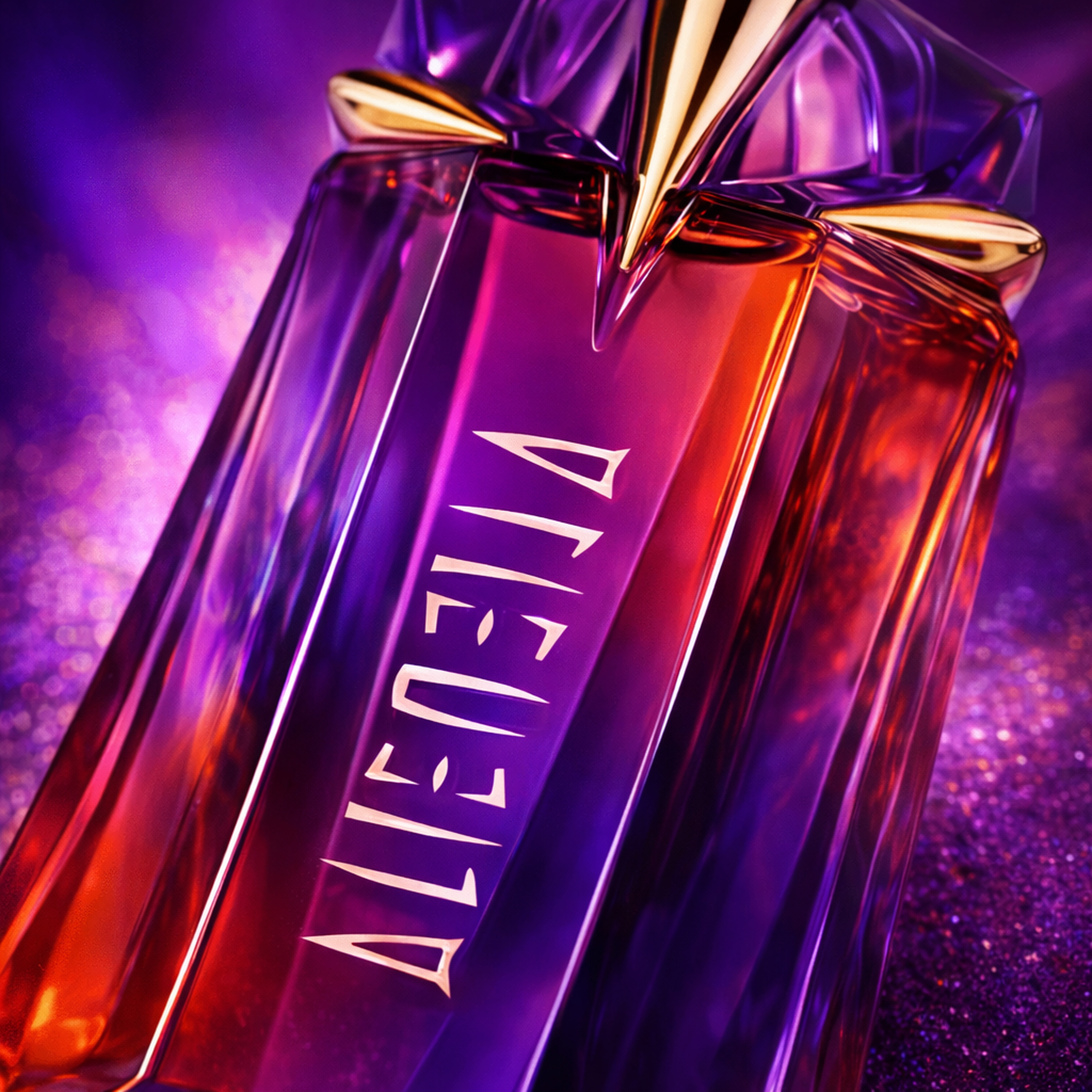 Mugler Alien Hypersense EDP For Women macro label detail gallery showcase