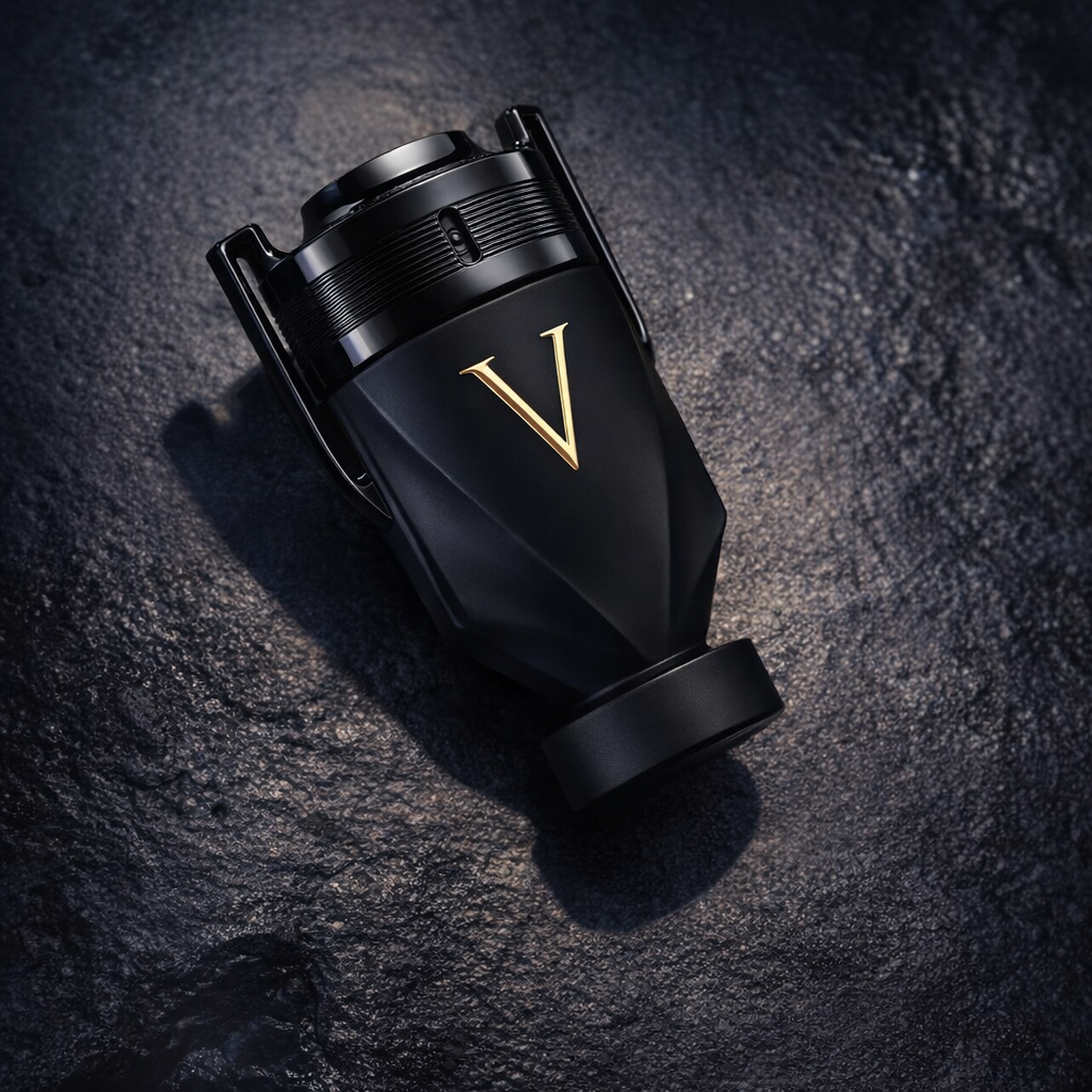 Paco Rabanne Invictus Victory Absolu Parfum Intense For Men angled still-life gallery showcase