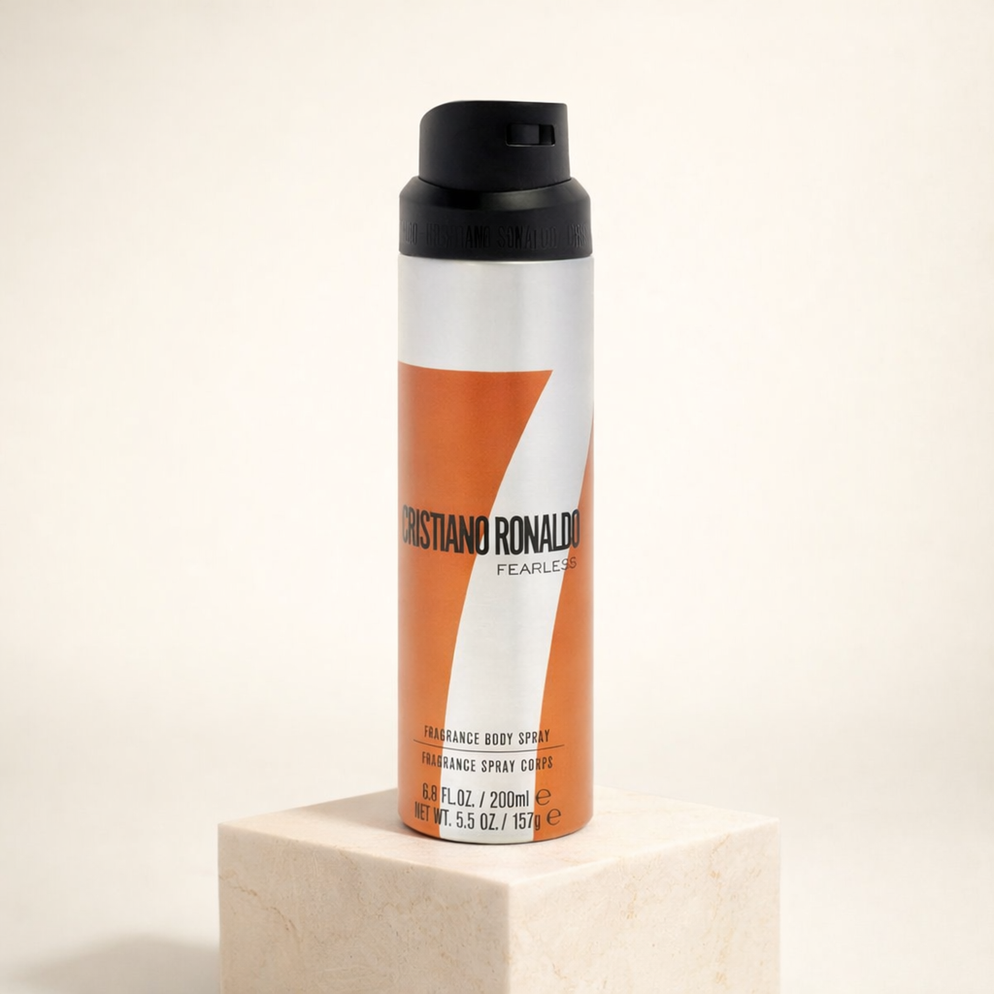 Cristiano Ronaldo Cr7 Fearless Body Spray upright pedestal gallery showcase