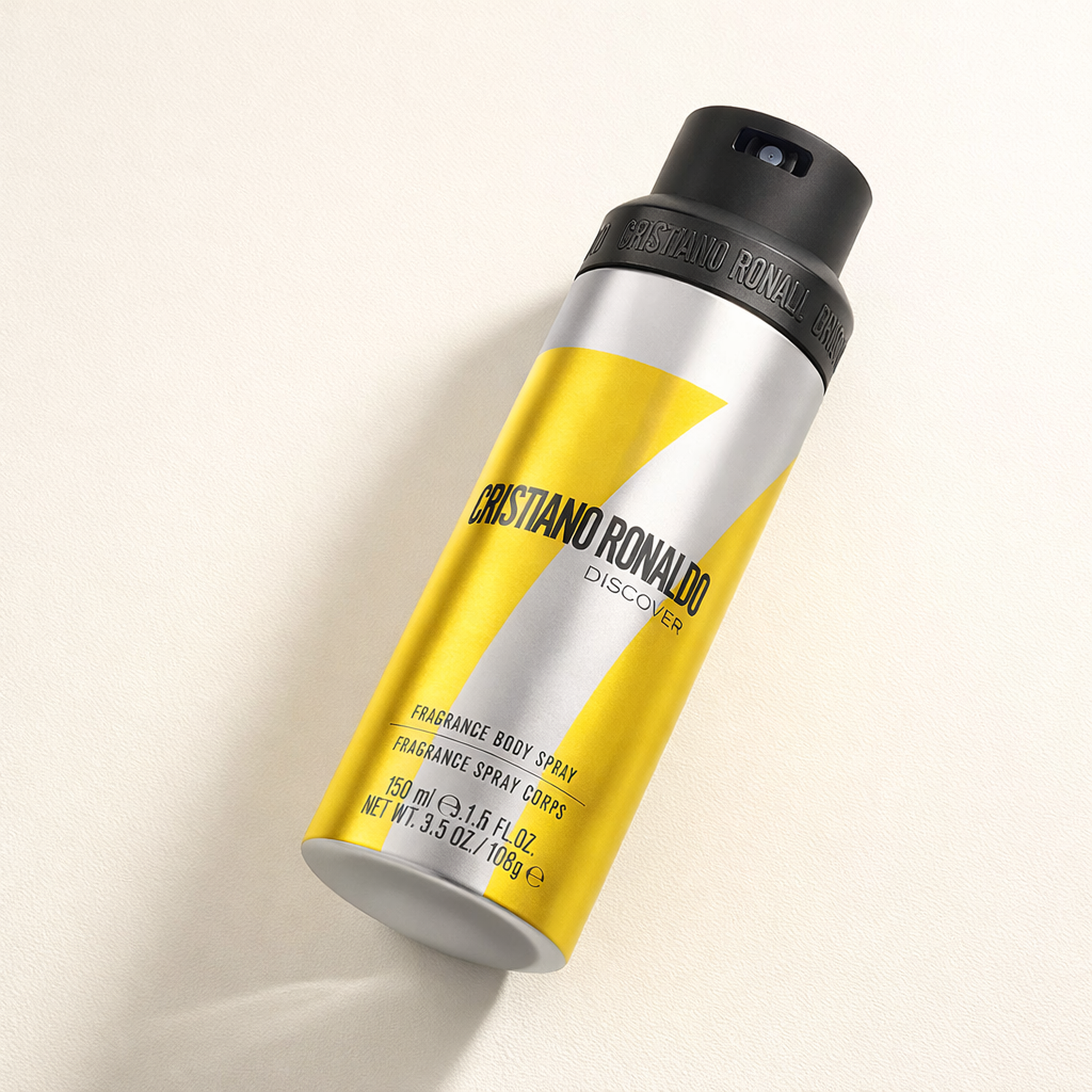 Cristiano Ronaldo Discover Body Spray angled still-life gallery showcase