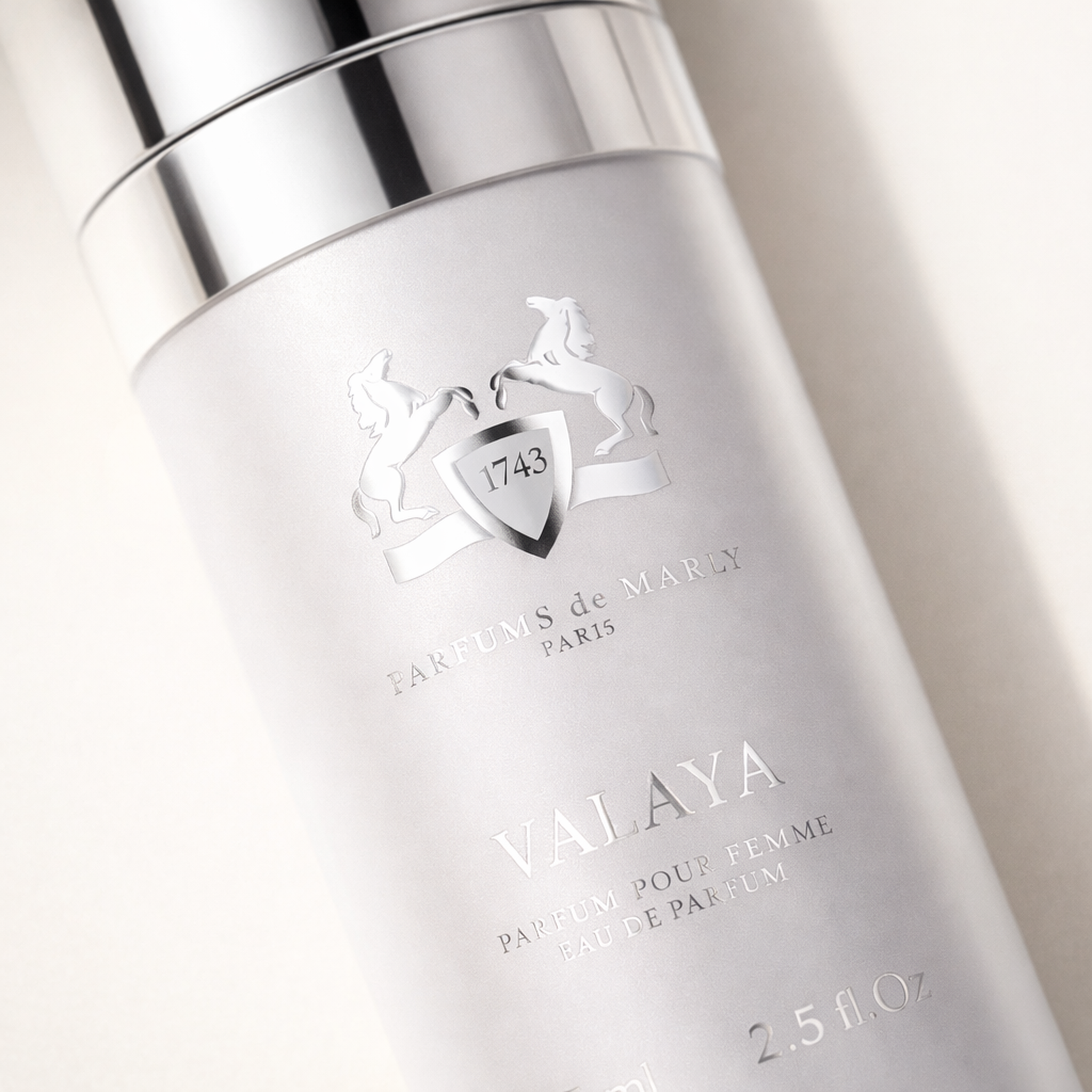 Parfums De Marly Valaya Hair Perfume macro label detail gallery showcase