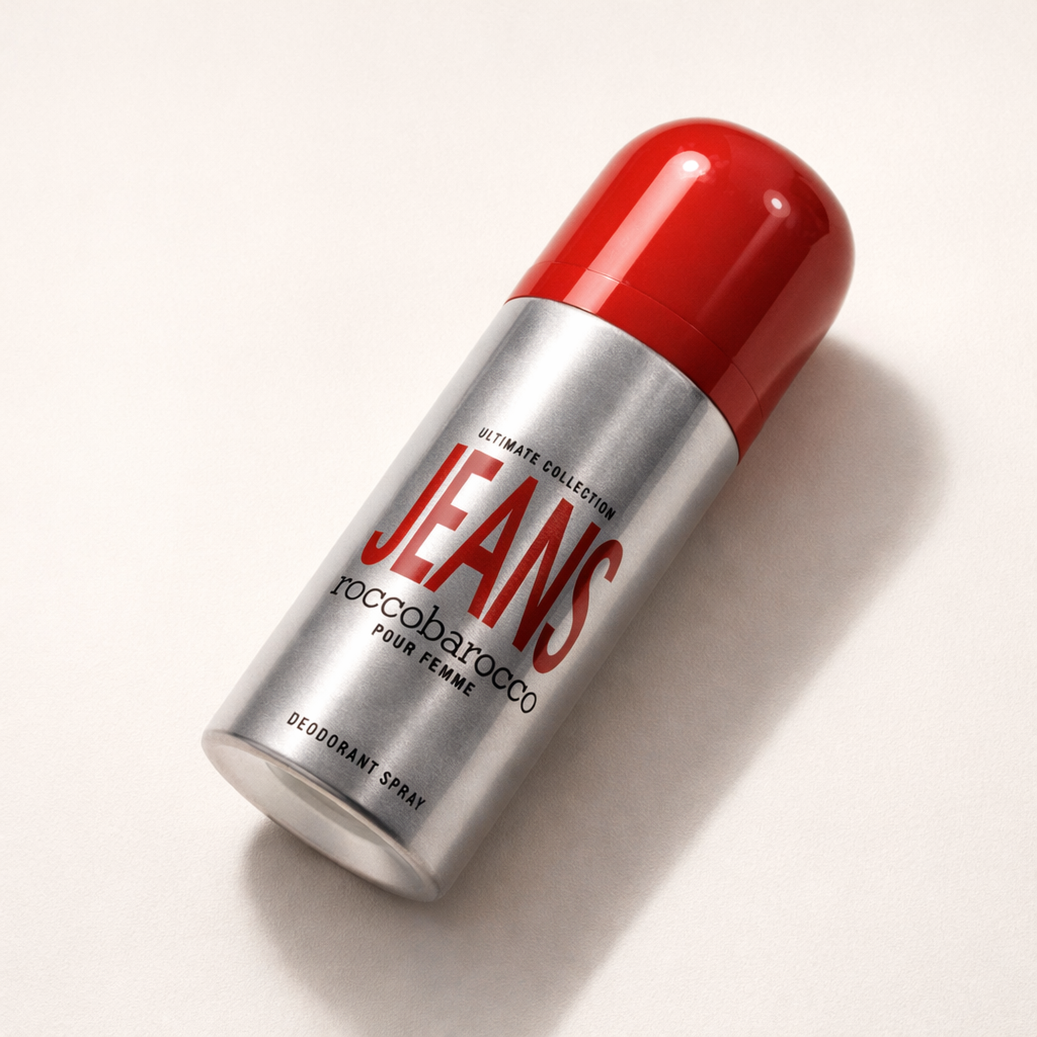 Roccobarocco Jeans Pour Femme Deodorant Spray angled still-life gallery showcase