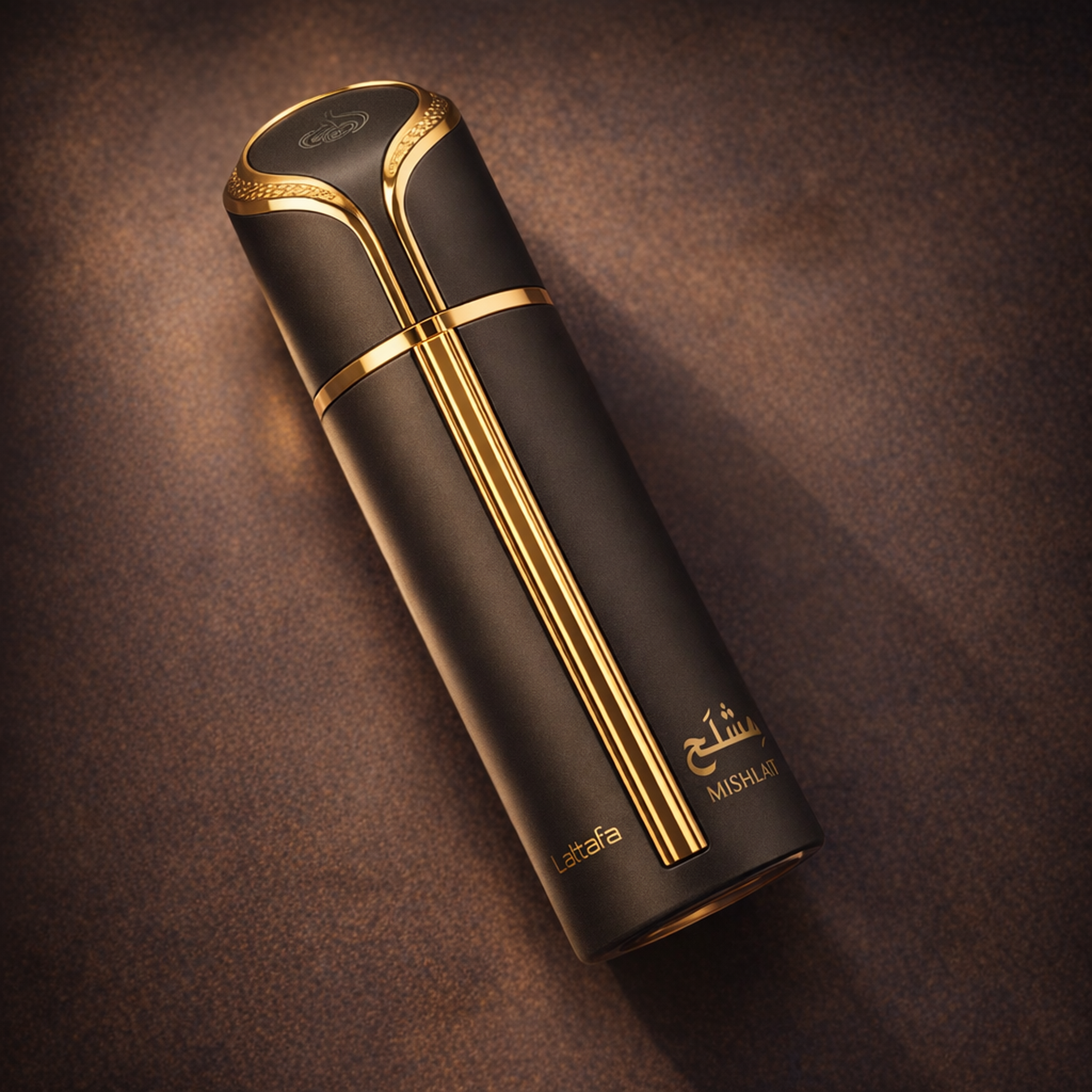 Lattafa Mishlah EDP angled still-life gallery showcase