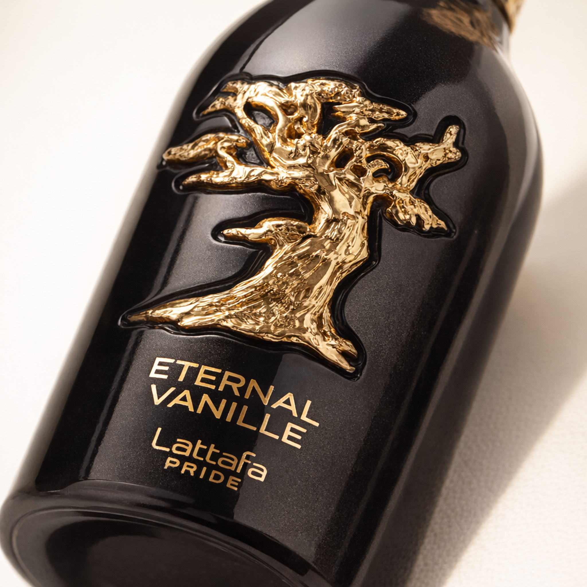 Lattafa Pride Eternal Vanille EDP macro label detail gallery showcase
