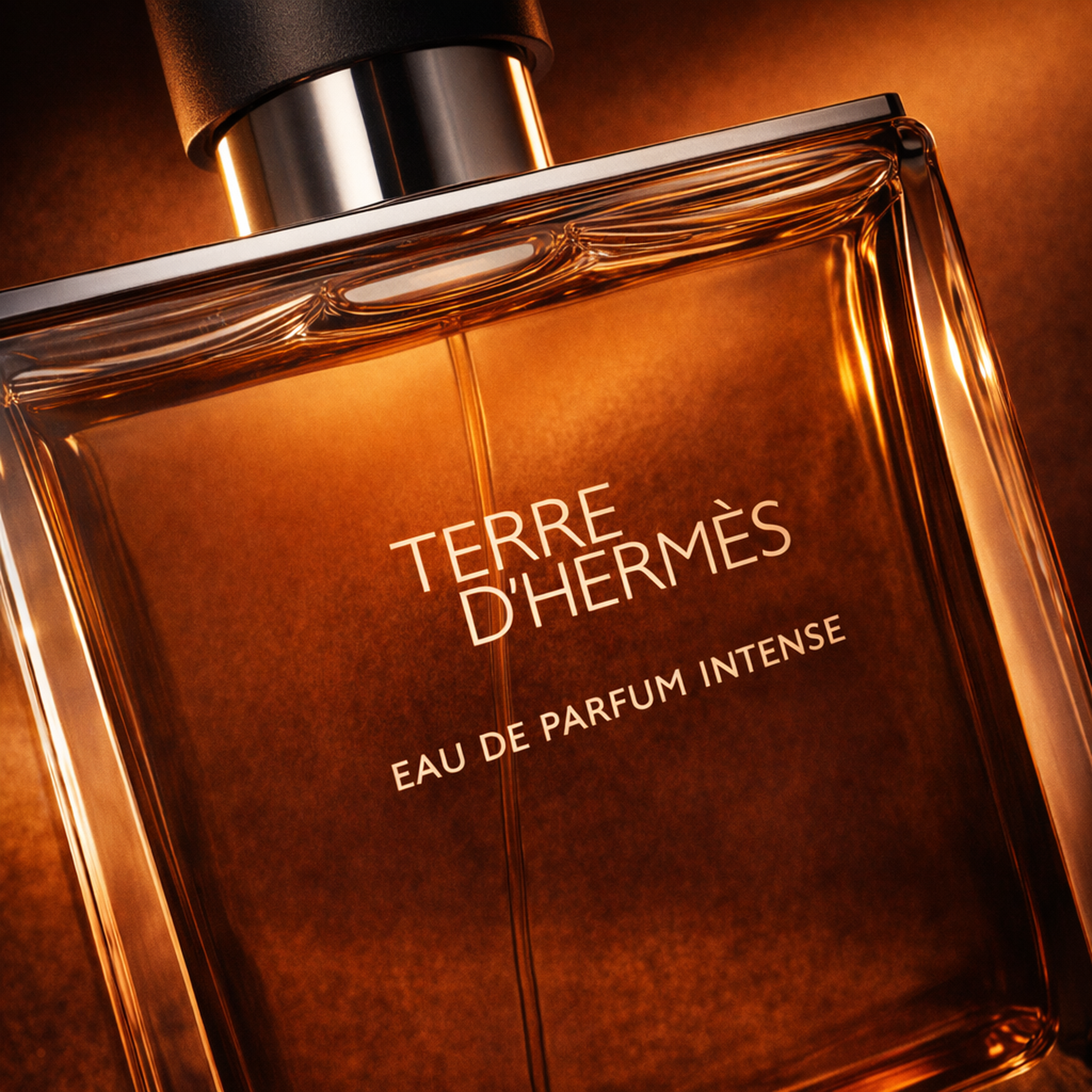 Hermes Terre d'Hermes EDP Intense For Men macro label detail gallery showcase