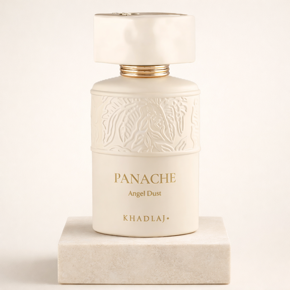 Khadlaj Panache Angel Dust EDP upright pedestal gallery showcase