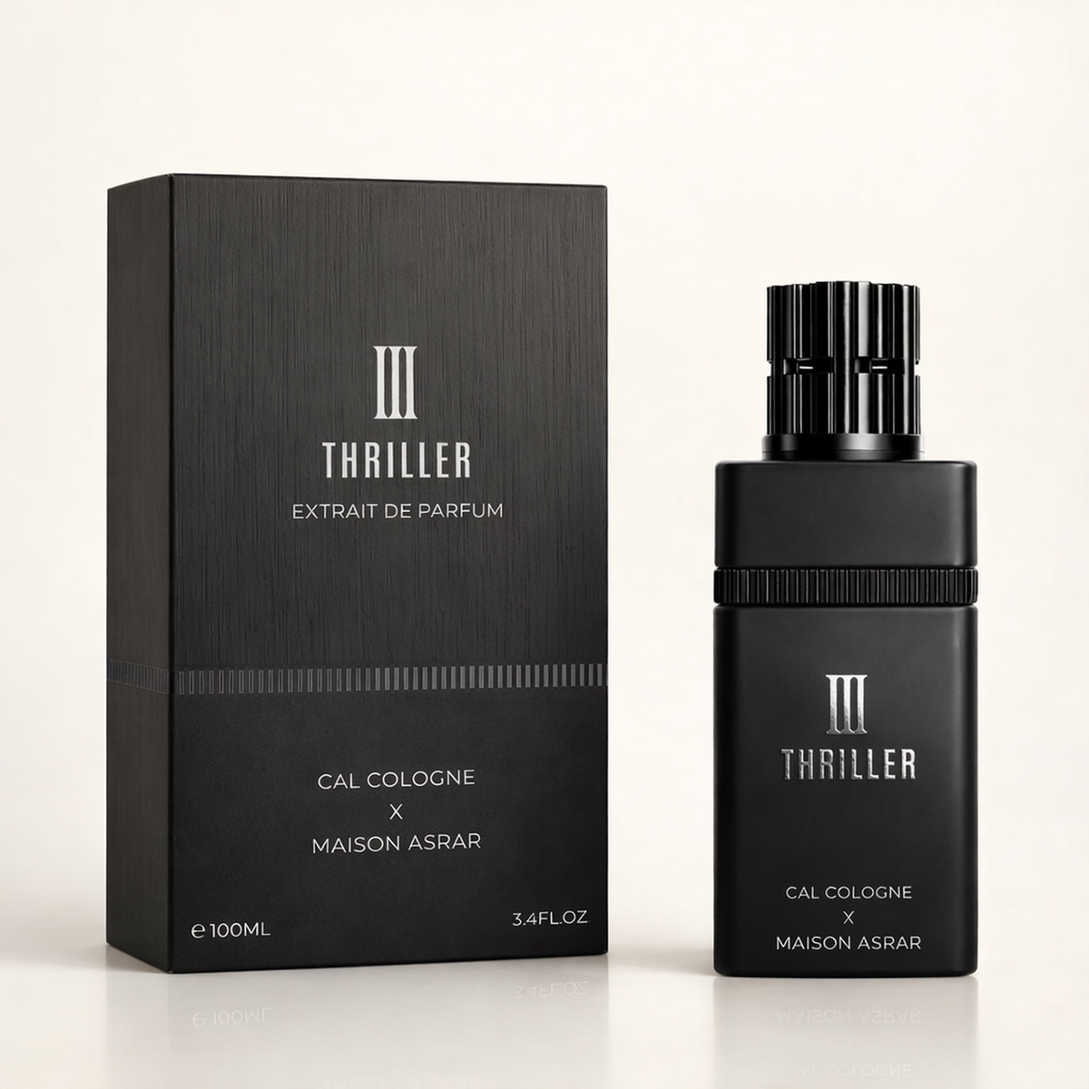 Maison Asrar Thriller Iii Extrait Parfum packaging product shot gallery showcase
