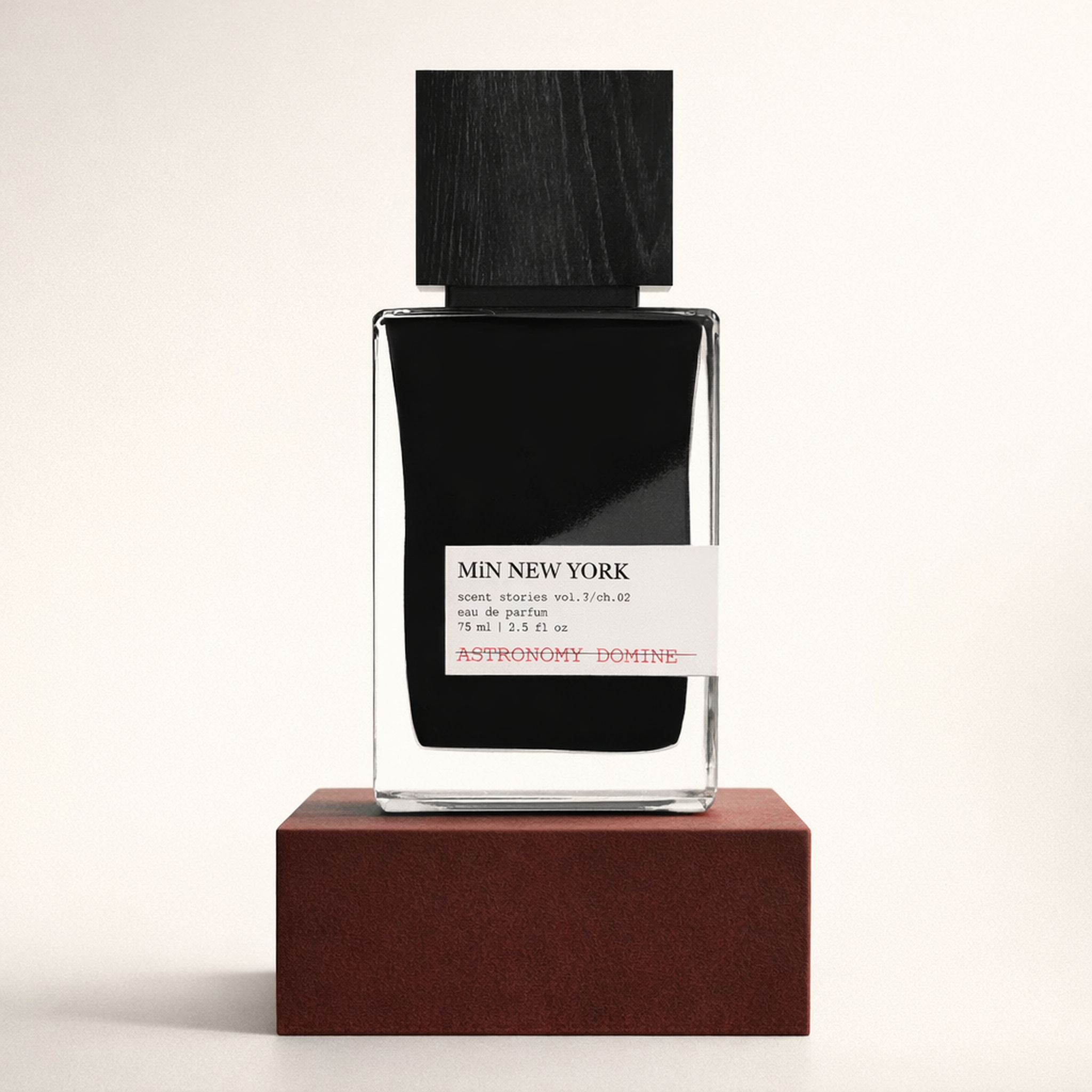 Min New York Astronomy Domine EDP upright pedestal gallery showcase