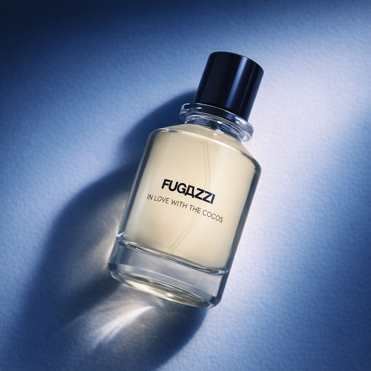 Fugazzi In Love With the Cocos Extrait de Parfum angled still-life gallery showcase