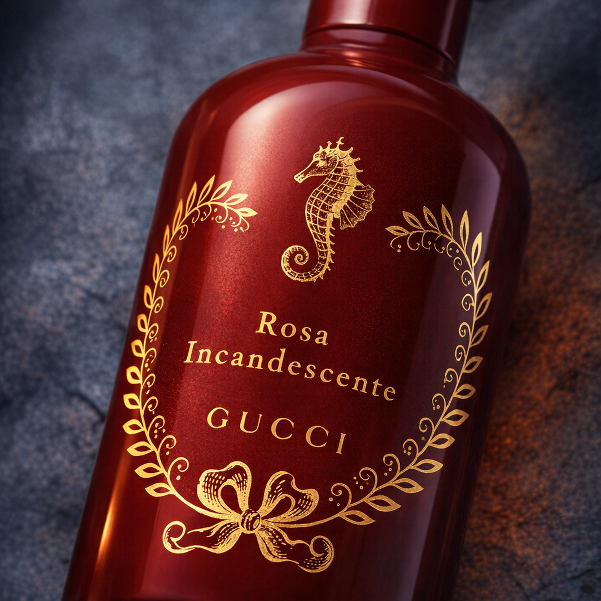 Gucci The Alchemists Garden Rosa Incandescente EDP macro label detail gallery showcase