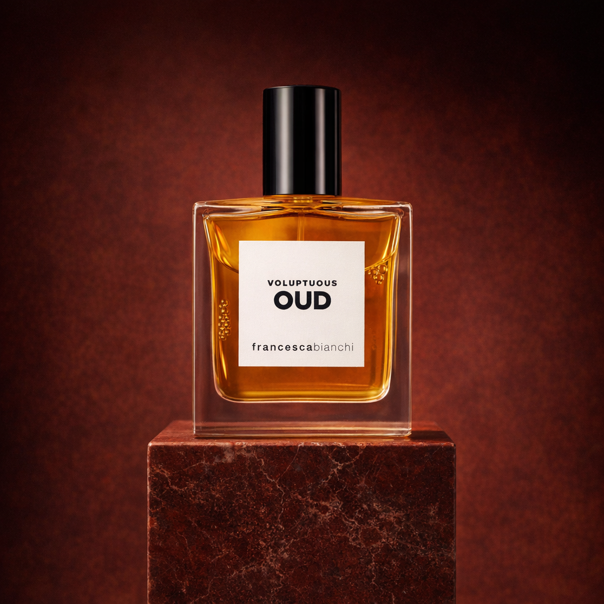 Francesca Bianchi Voluptuous Oud Extrait de Parfum generated pedestal image