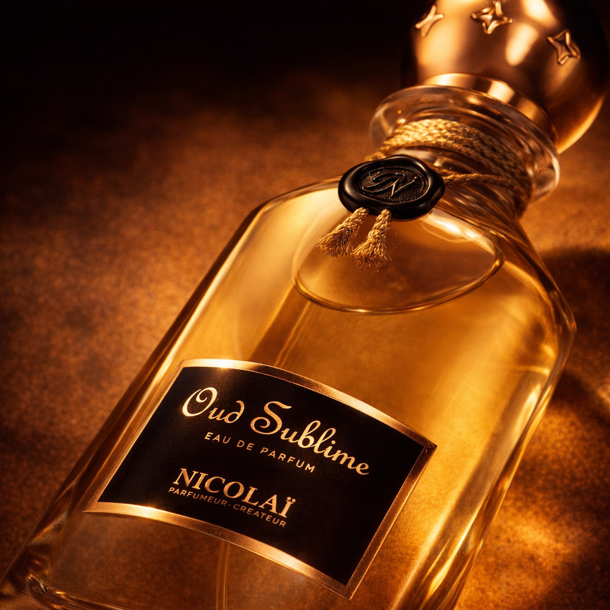 Nicolai Parfumeur Createur Oud Sublime Elixir de Parfum generated macro image