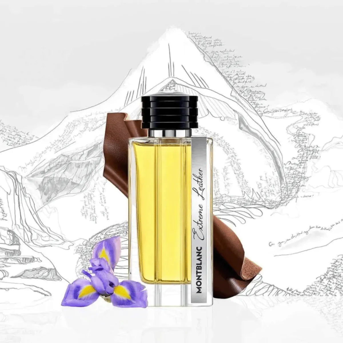 Mont Blanc Extrem Leather Smoked Iris Travel Set