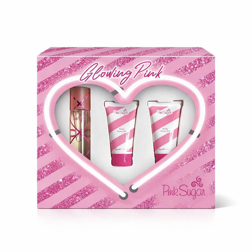 Aquolina Pink Sugar Glowing Pink Sweet Addiction Gift Set OpenAI studio hero