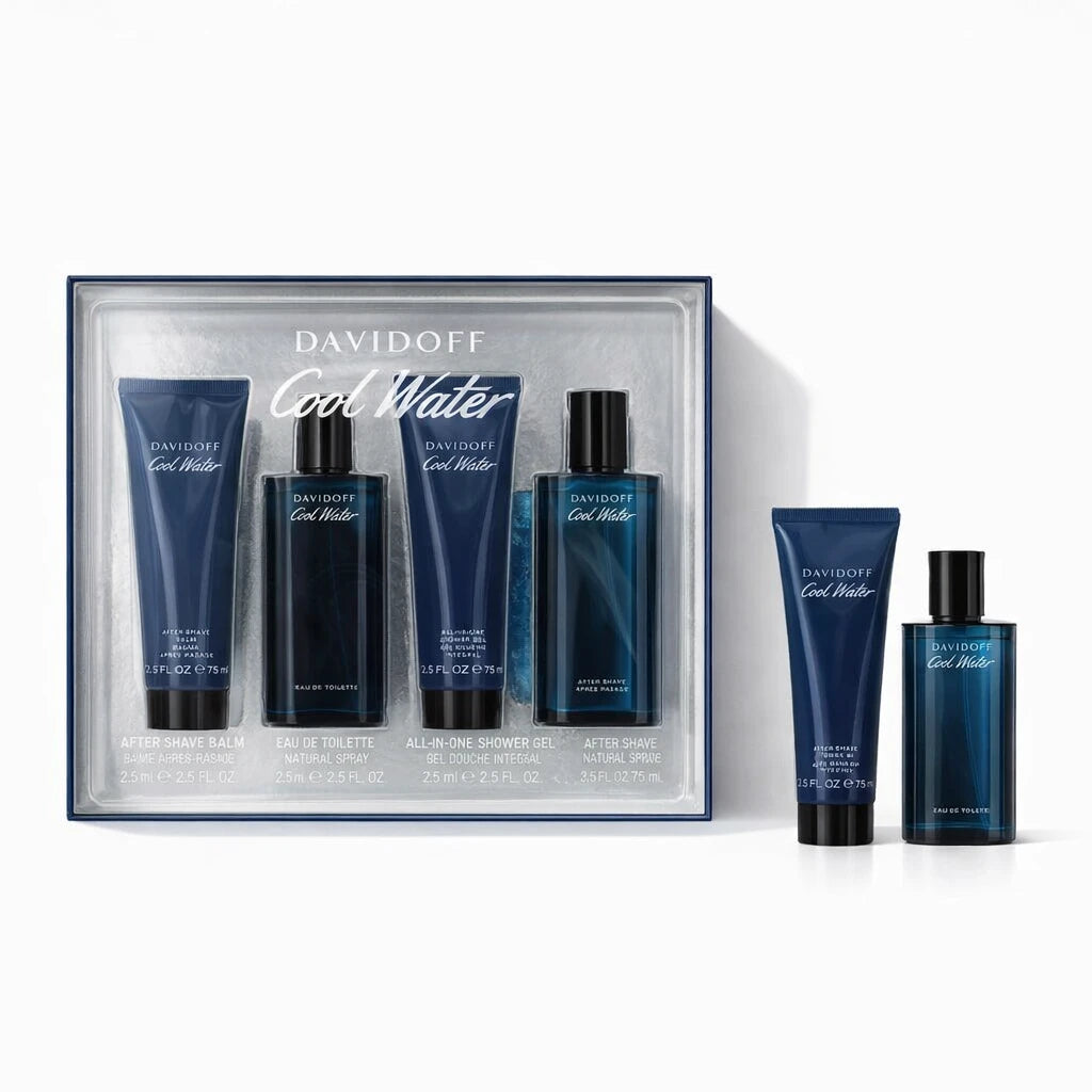 Davidoff Cool Water Gift Set for Him 3 standardized gift set hero image