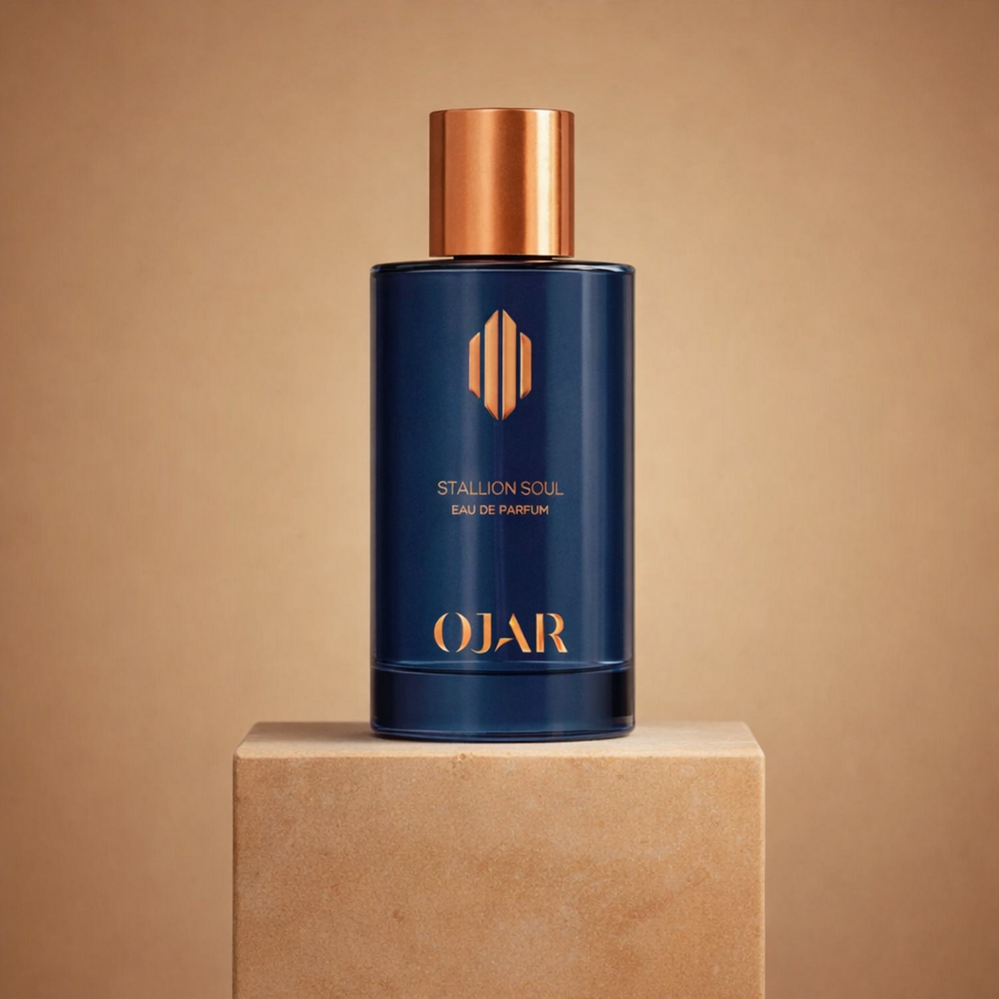 Ojar Ciel D'Orage EDP upright pedestal gallery showcase