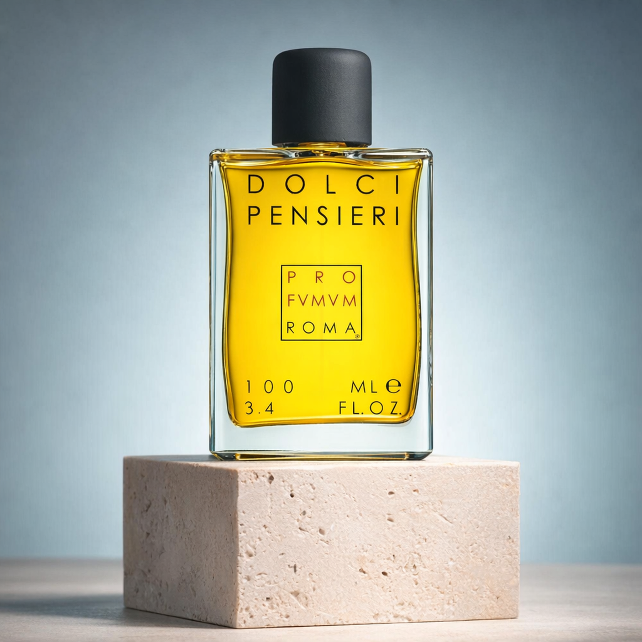 Profumum Roma Dolci Pensieri Parfum upright pedestal gallery showcase