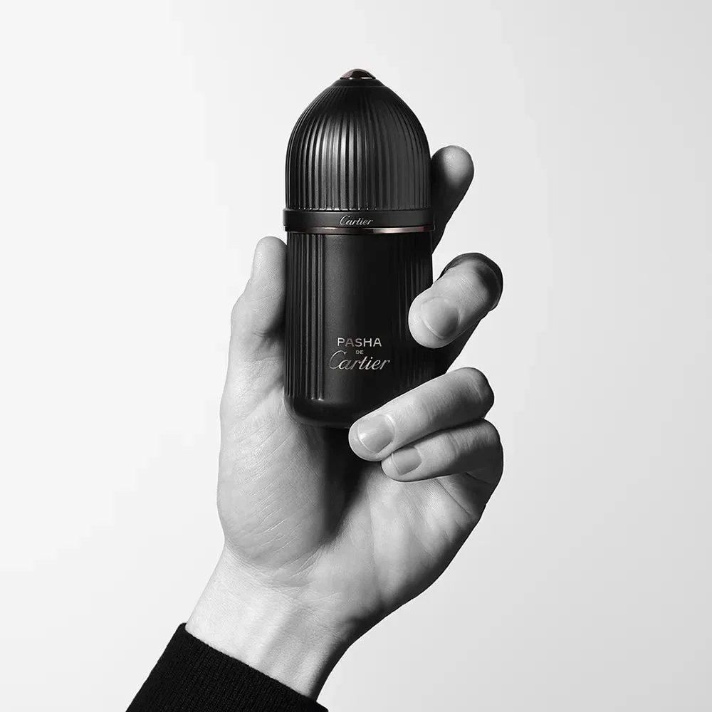 Cartier Pasha de Cartier Noir Absolu Limited Edition Parfum For Men fragrance details hero image