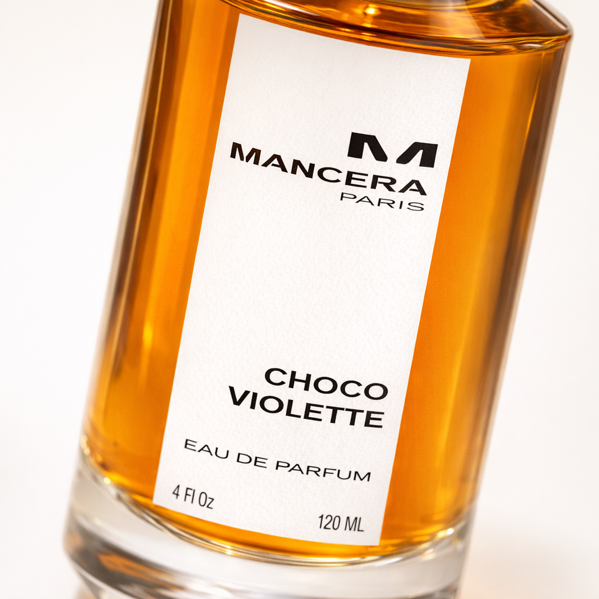 Mancera Choco Violette EDP macro label detail gallery showcase