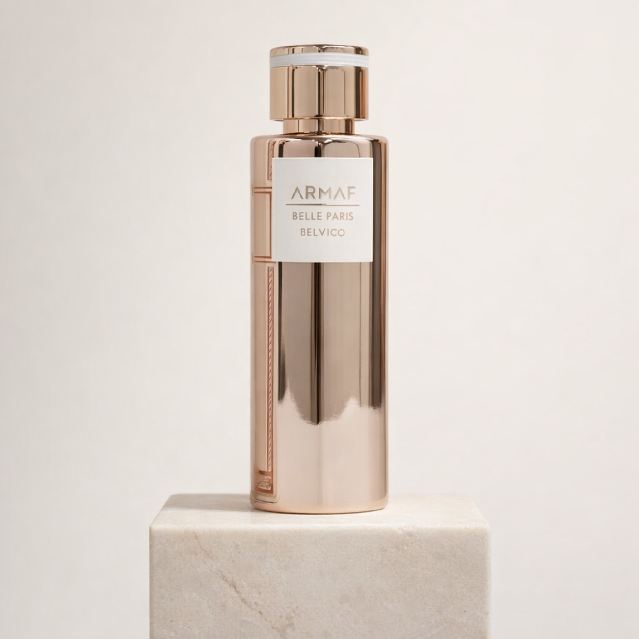 Armaf Belle Paris Belvico EDP upright pedestal gallery showcase