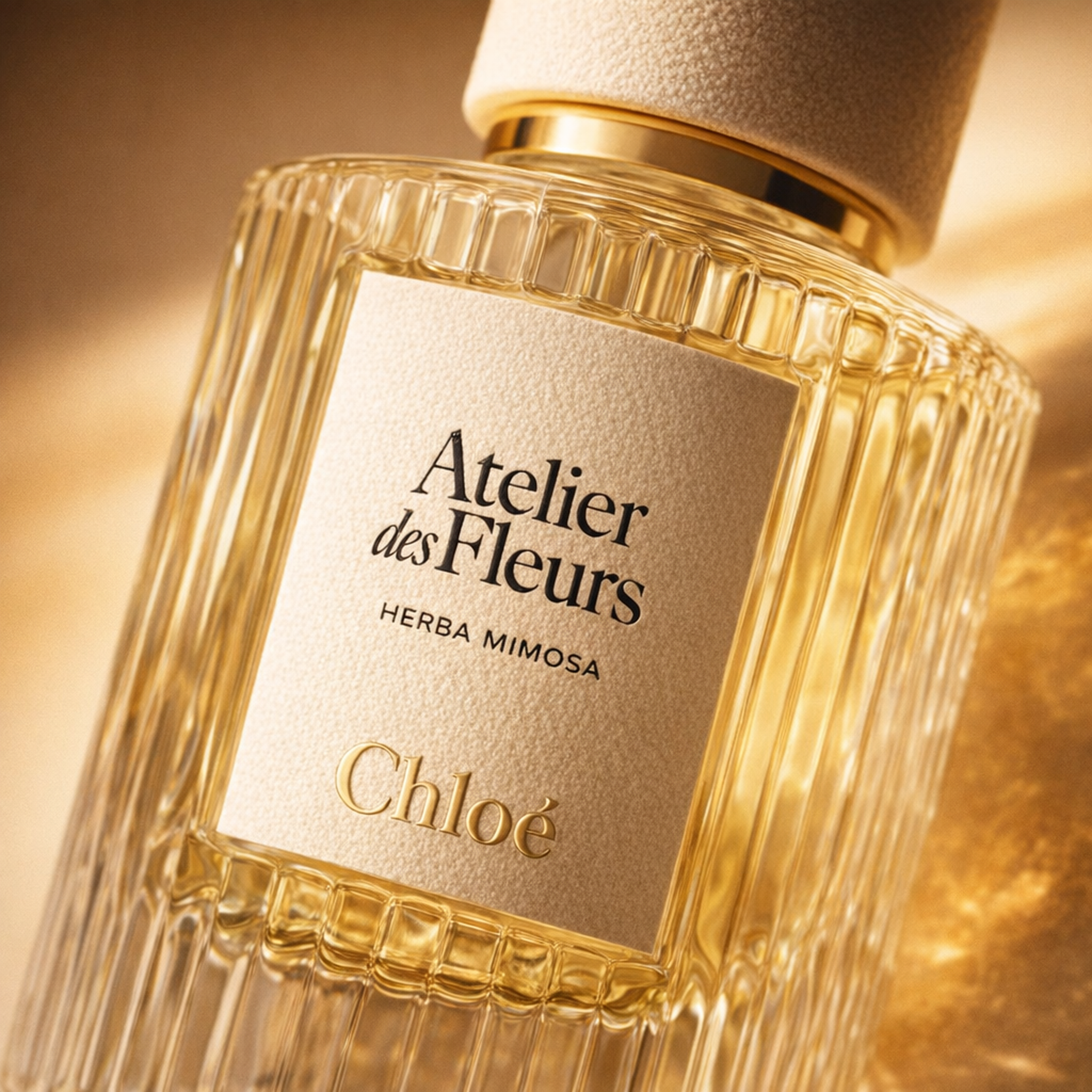 Chloe Atelier Des Fleurs Herba Mimosa EDP macro label detail gallery showcase