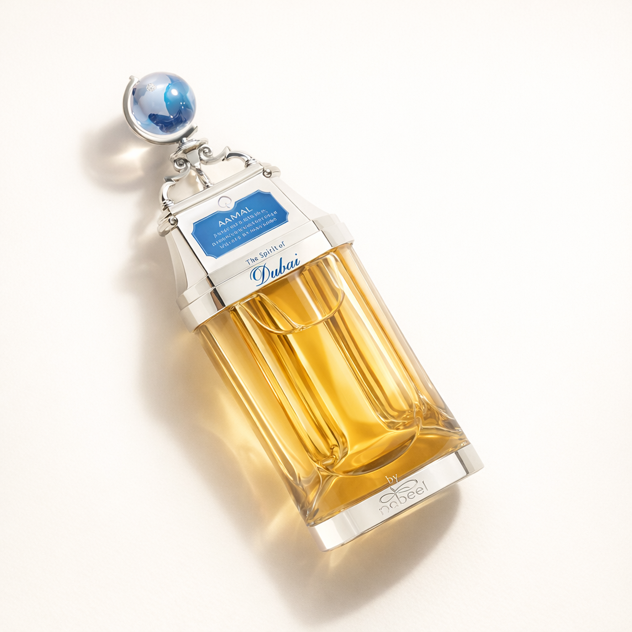 The Spirit of Dubai Aamal EDP angled still-life gallery showcase