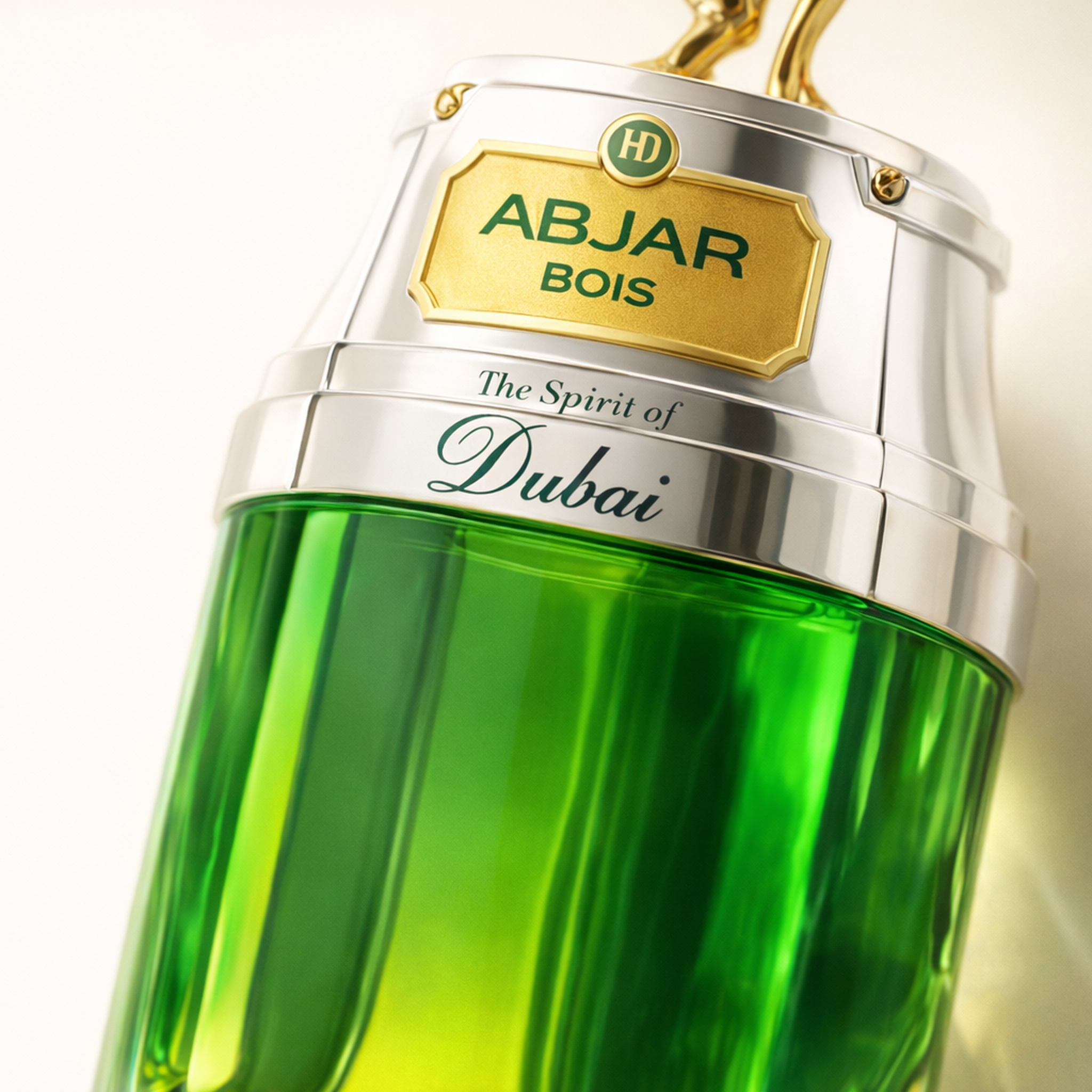 The Spirit of Dubai Abjar Bois EDP macro label detail gallery showcase