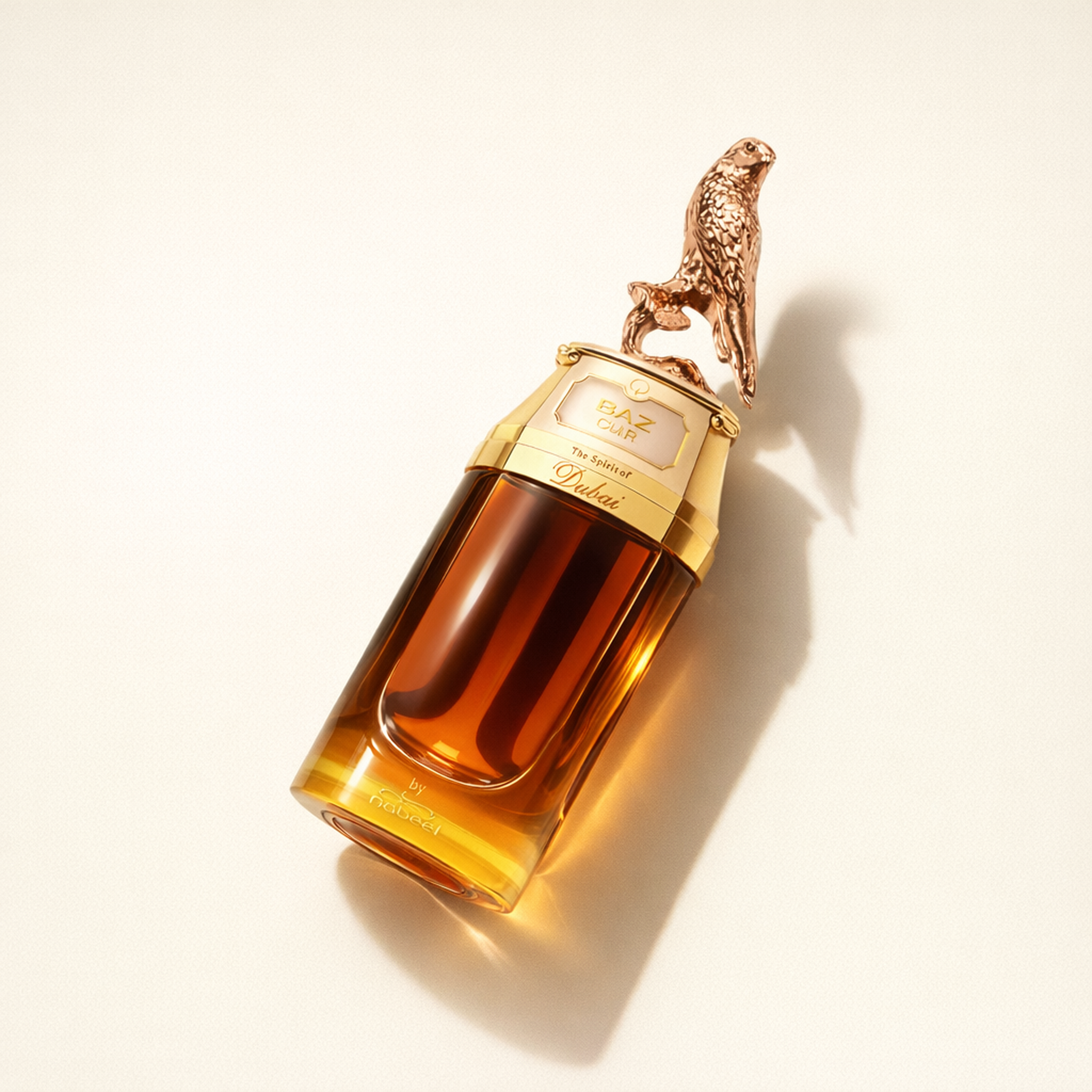 The Spirit of Dubai Baz Cuir EDP angled still-life gallery showcase