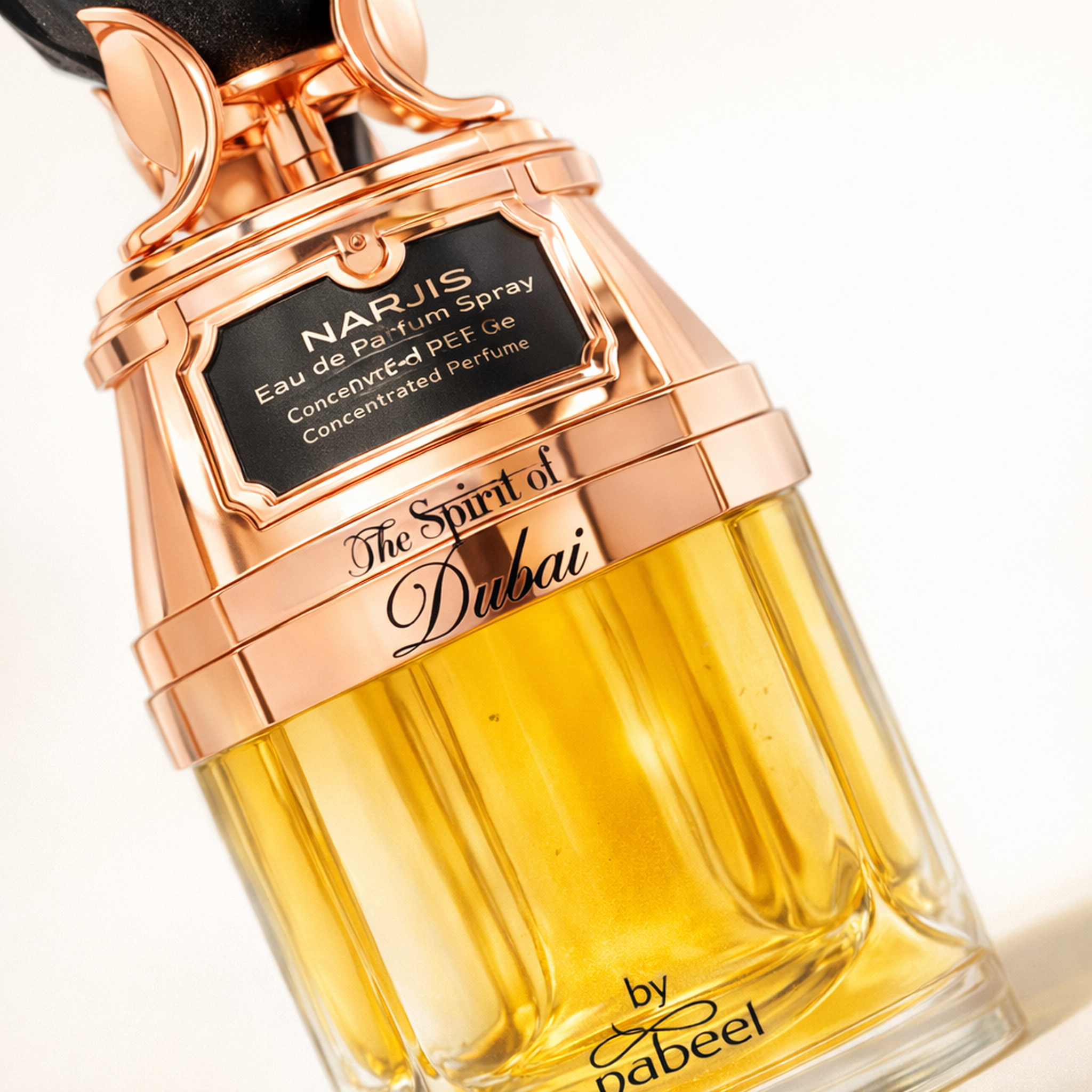 The Spirit of Dubai Narjesi EDP macro label detail gallery showcase