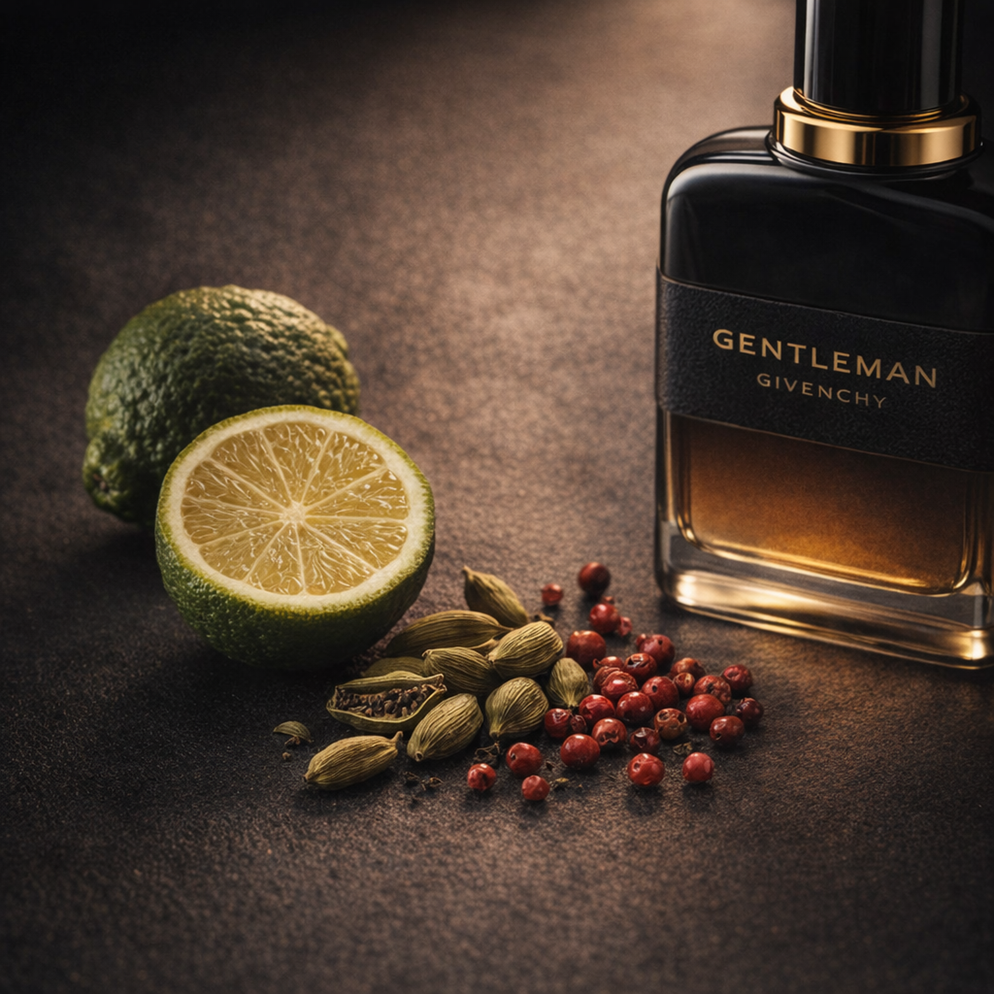 Givenchy Gentleman Society Ambree EDP Gift Set for Him fragrance notes image