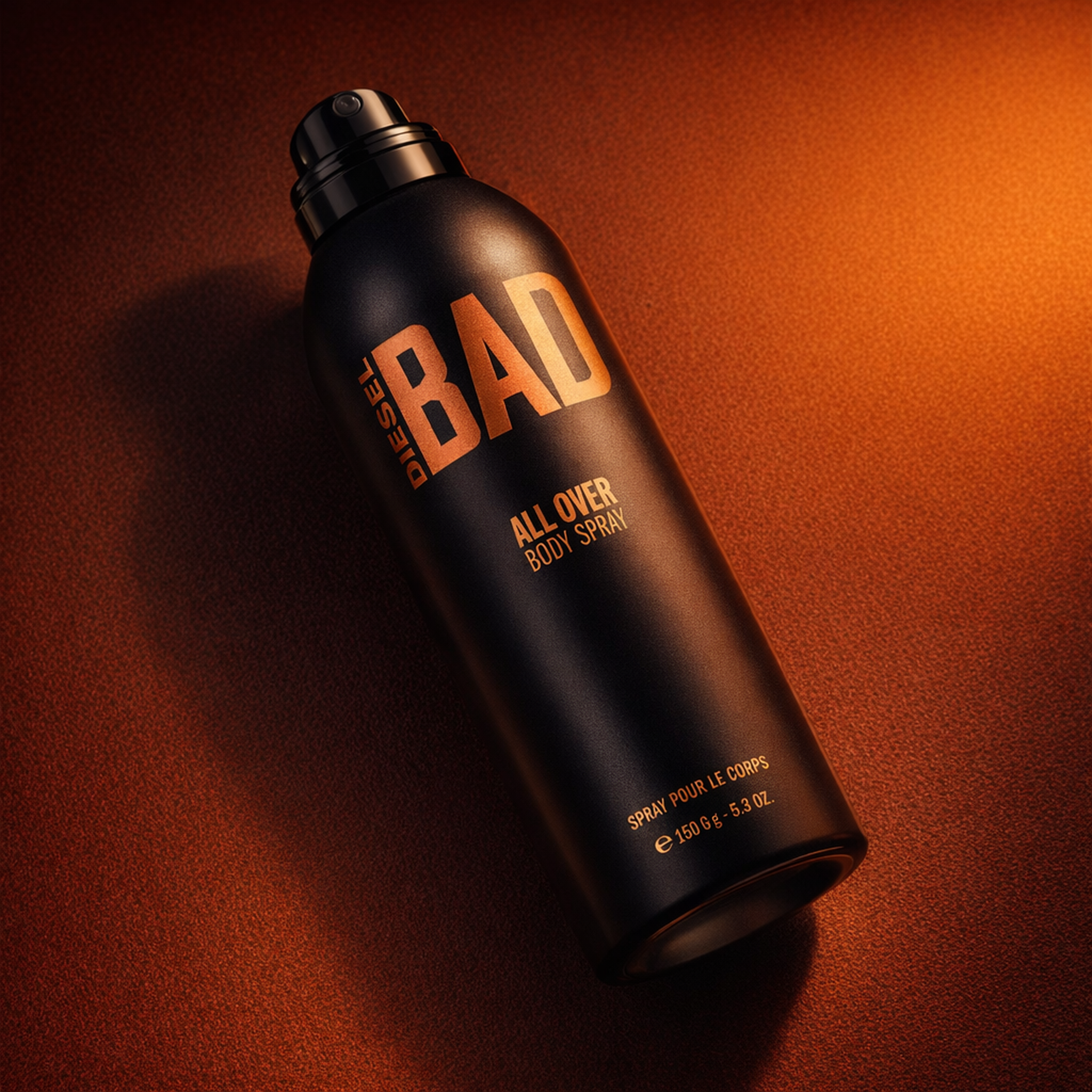 Diesel Bad All Over Body Spray angled still-life gallery showcase
