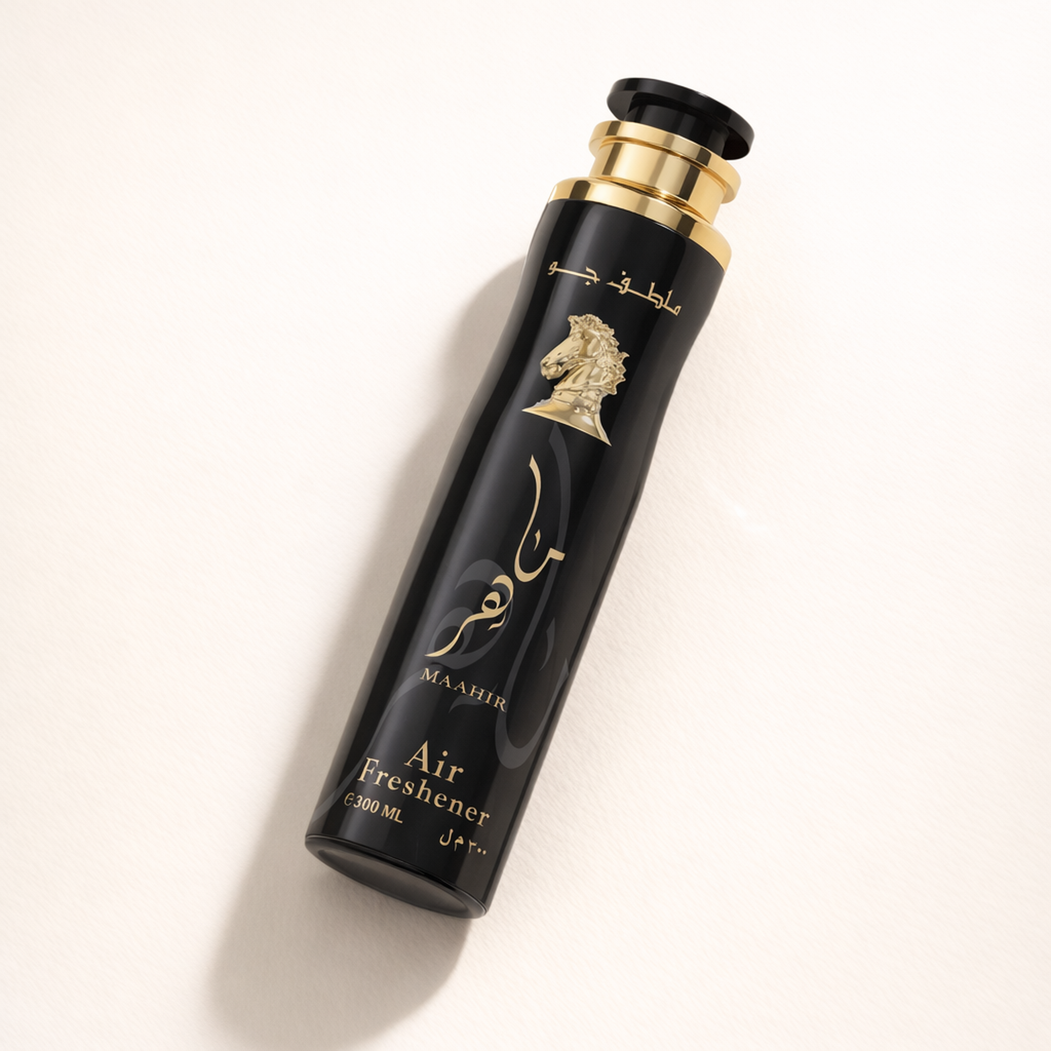Lattafa Maahir Air Freshener angled still-life gallery showcase