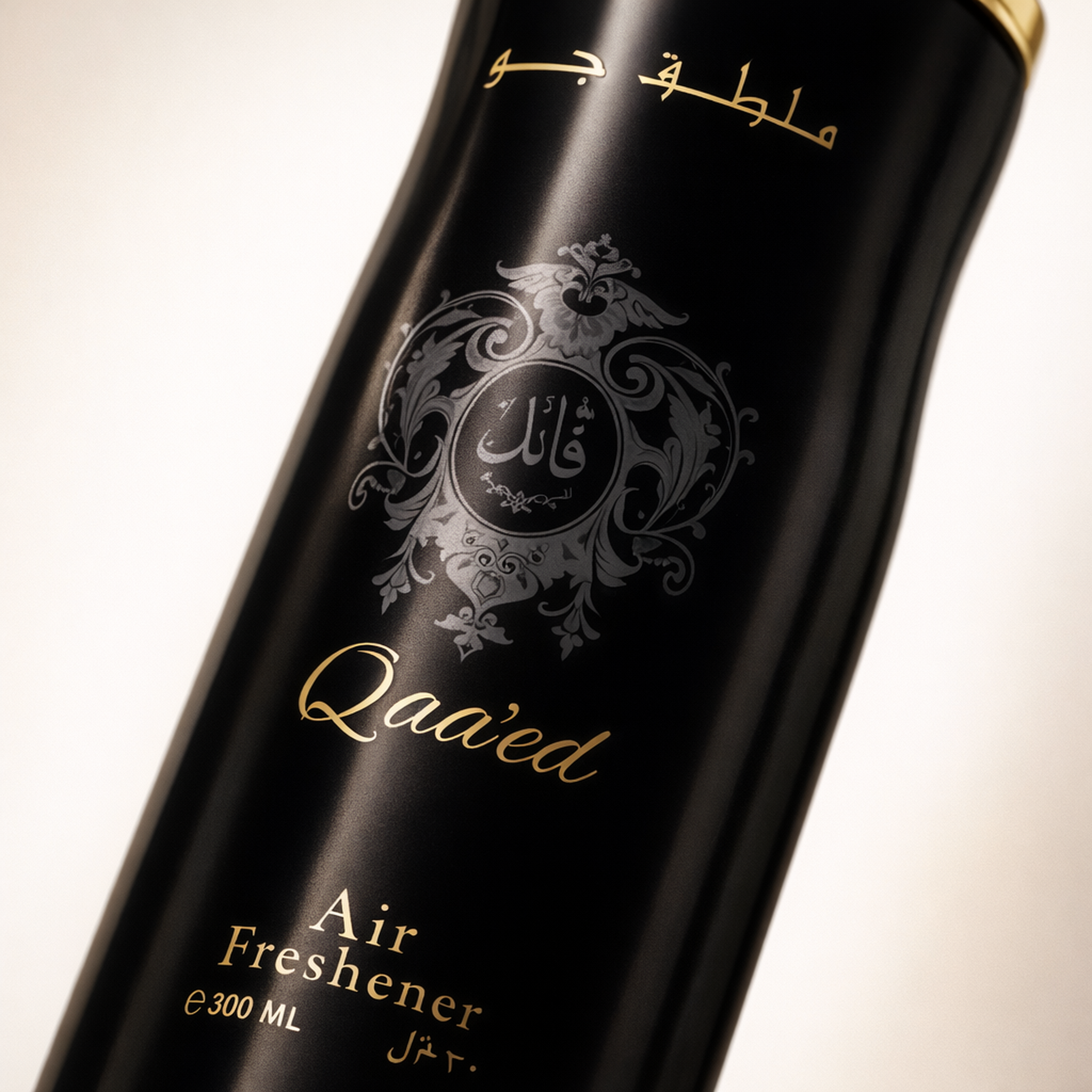 Lattafa Qaa'Ed Air Freshener macro label detail gallery showcase