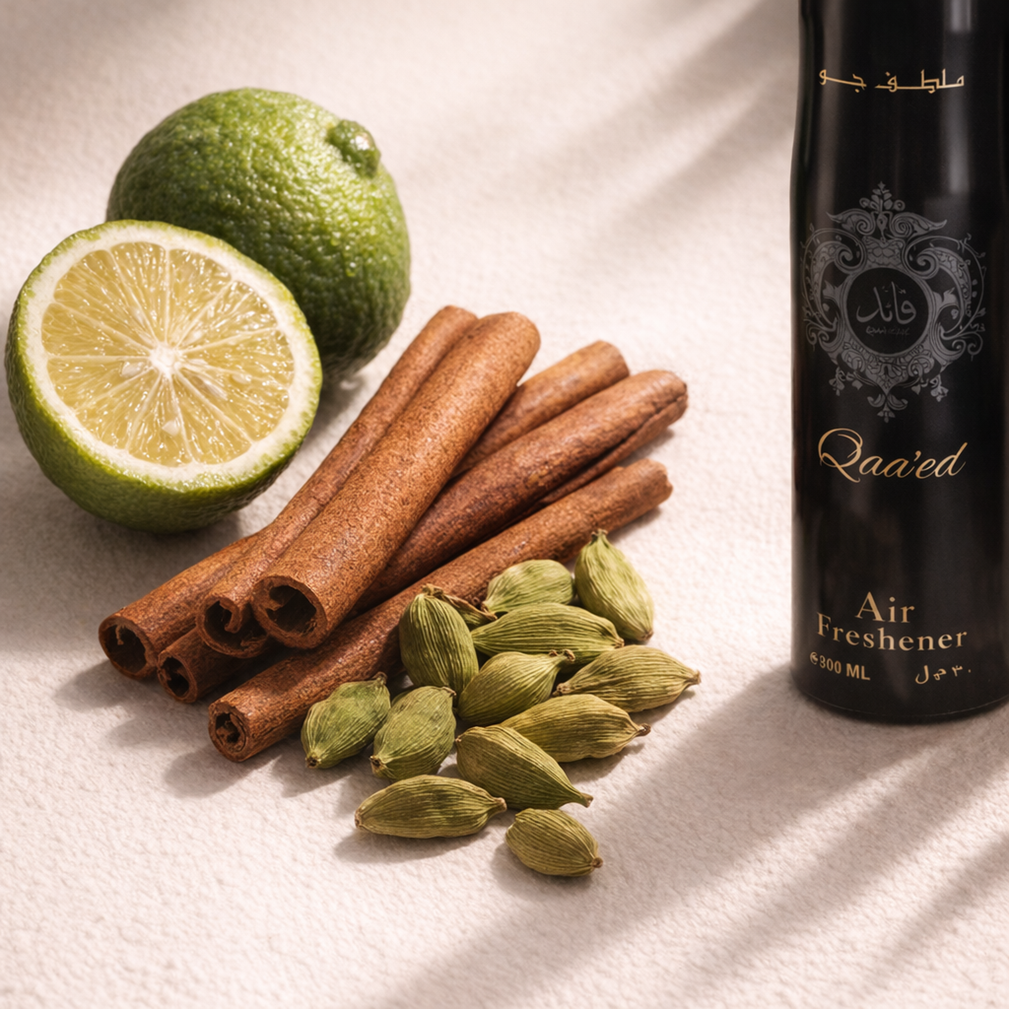 Lattafa Qaa'Ed Air Freshener fragrance notes image