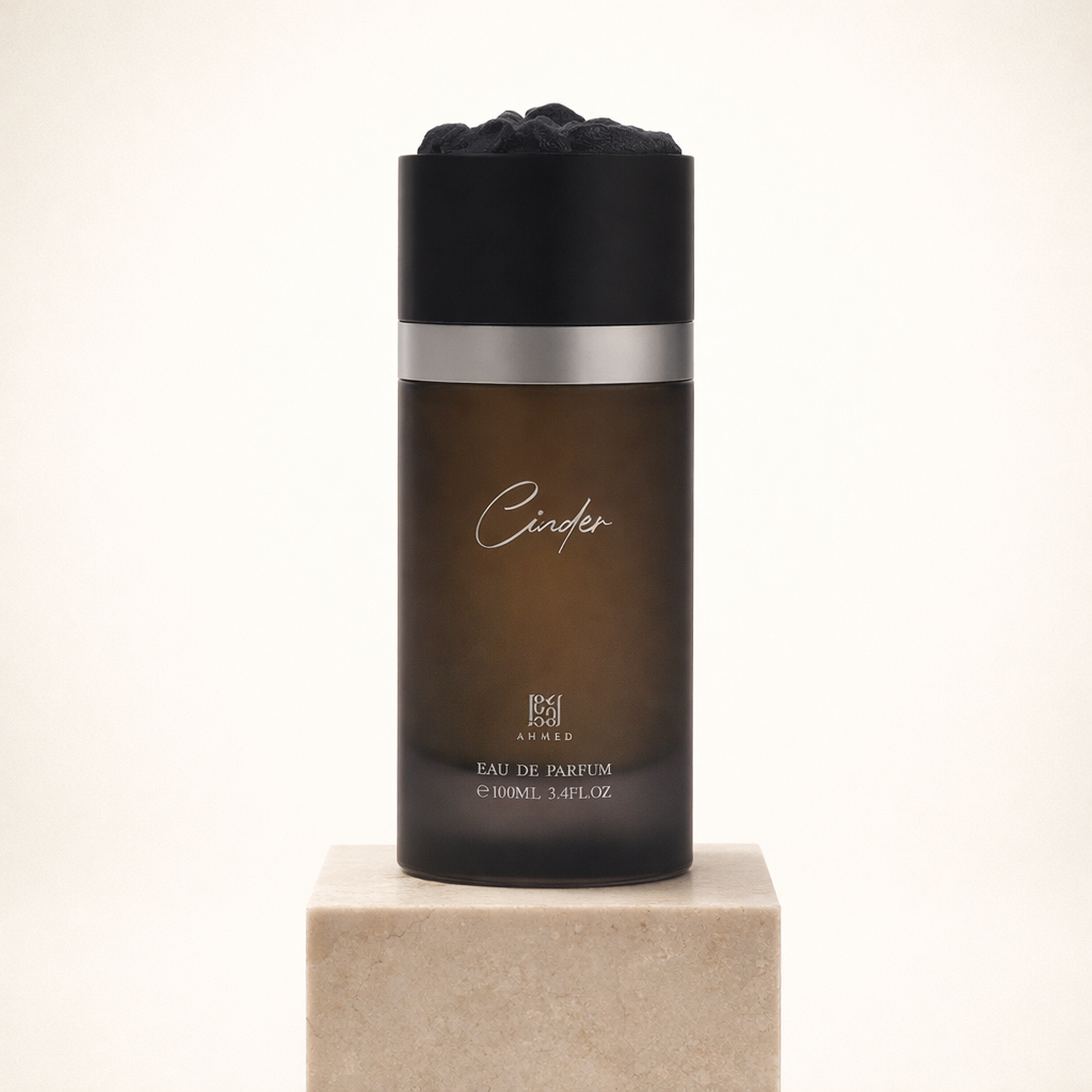 Ahmed Al Maghribi Cinder EDP upright pedestal gallery showcase