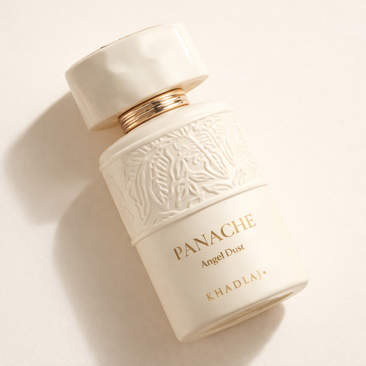 Khadlaj Panache Angel Dust EDP angled still-life gallery showcase