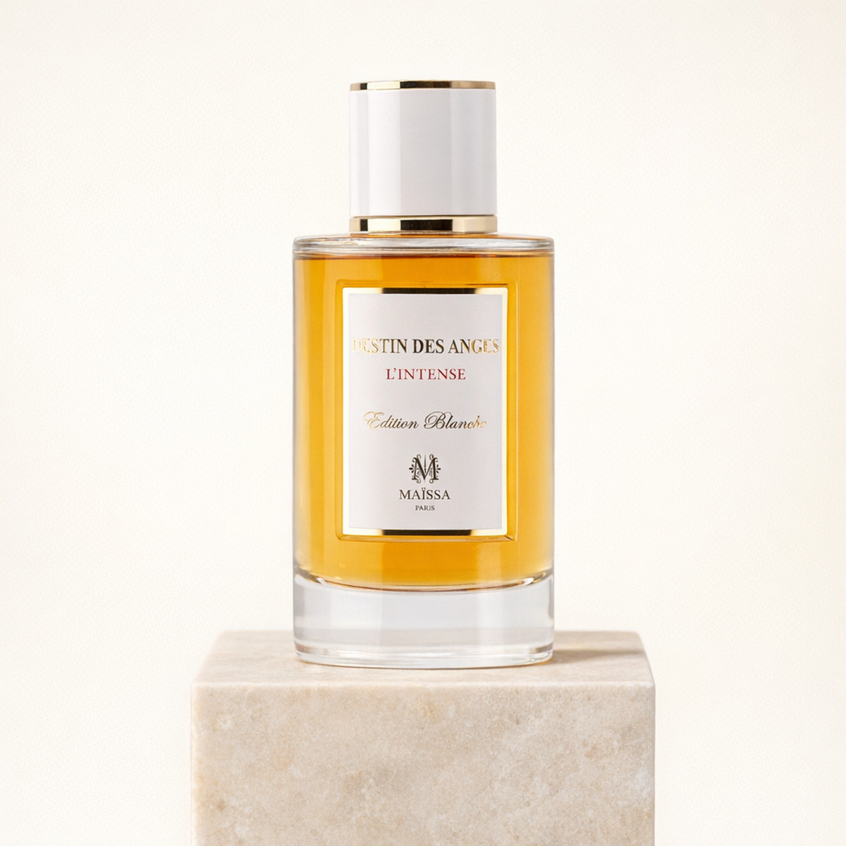 Maissa Destin Des Anges L'Intense EDP For Women upright pedestal gallery showcase